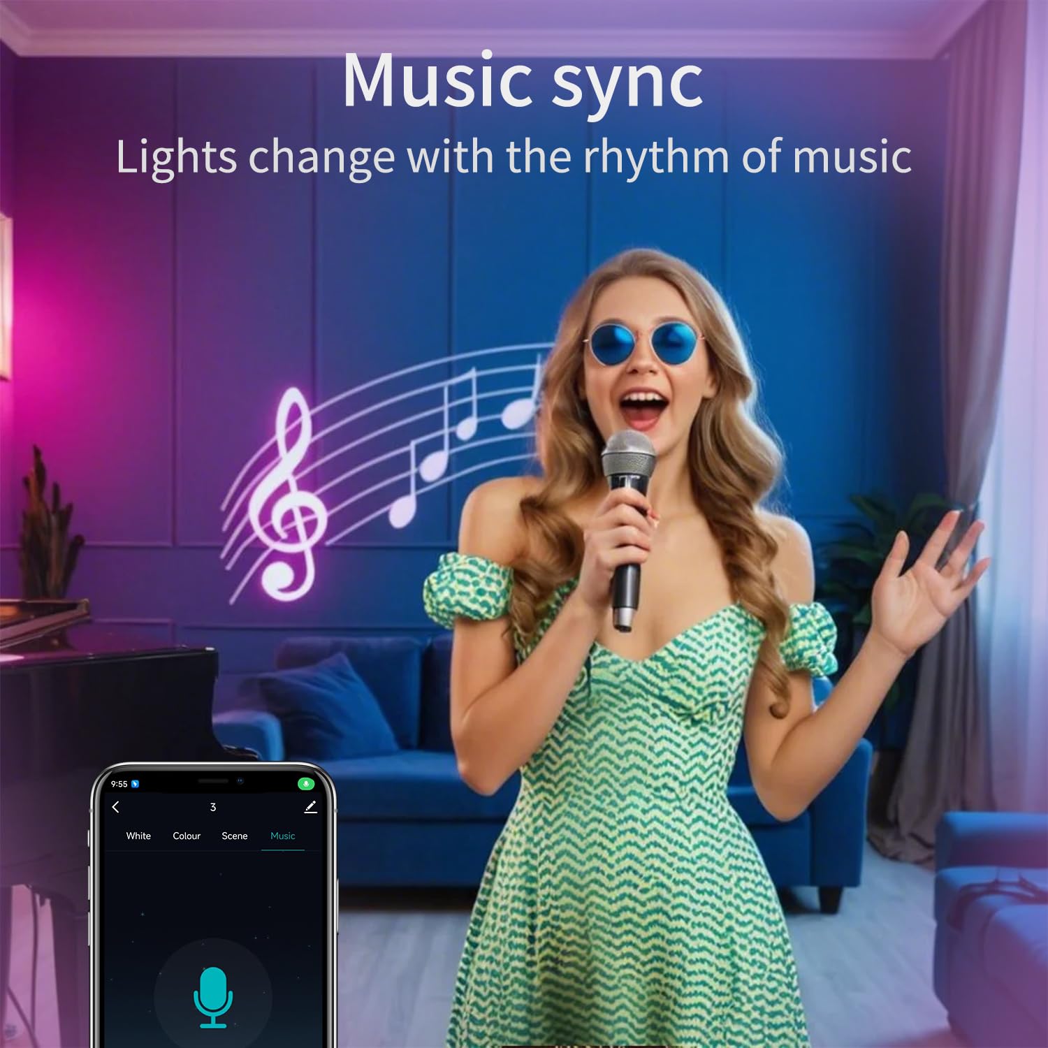 DoHome E12 Smart Candelabra LED Bulbs - Wi-Fi Dimmable 5W, 450LM - 4 Pack White, Compatible with Apple HomeKit, Alexa, Google Home