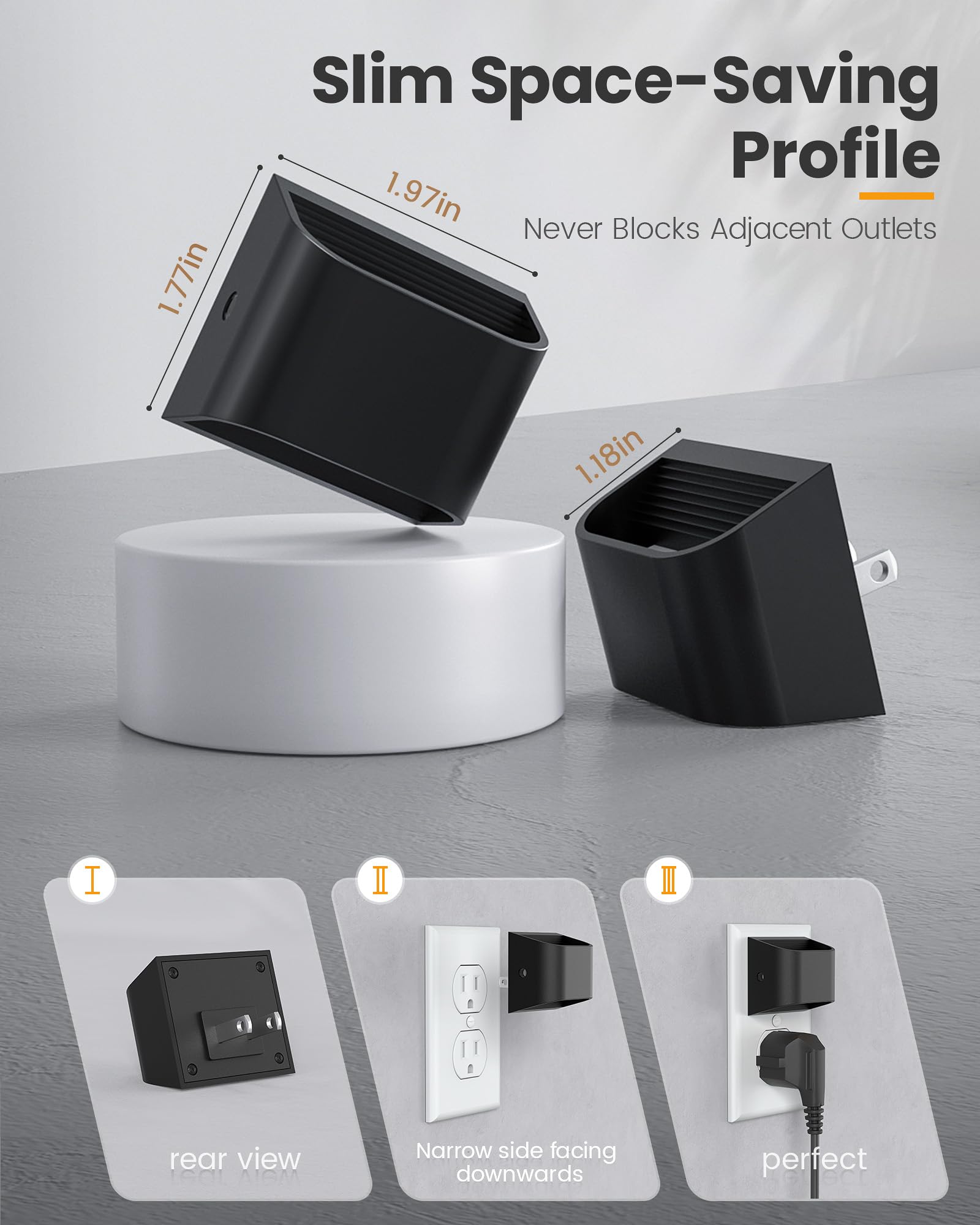 Niorsun Night Lights Plug Into Wall, Auto Brightness Sensor Night Light, 3000K Warm White, Ultra-Slim Wall Light For Hallway Bat