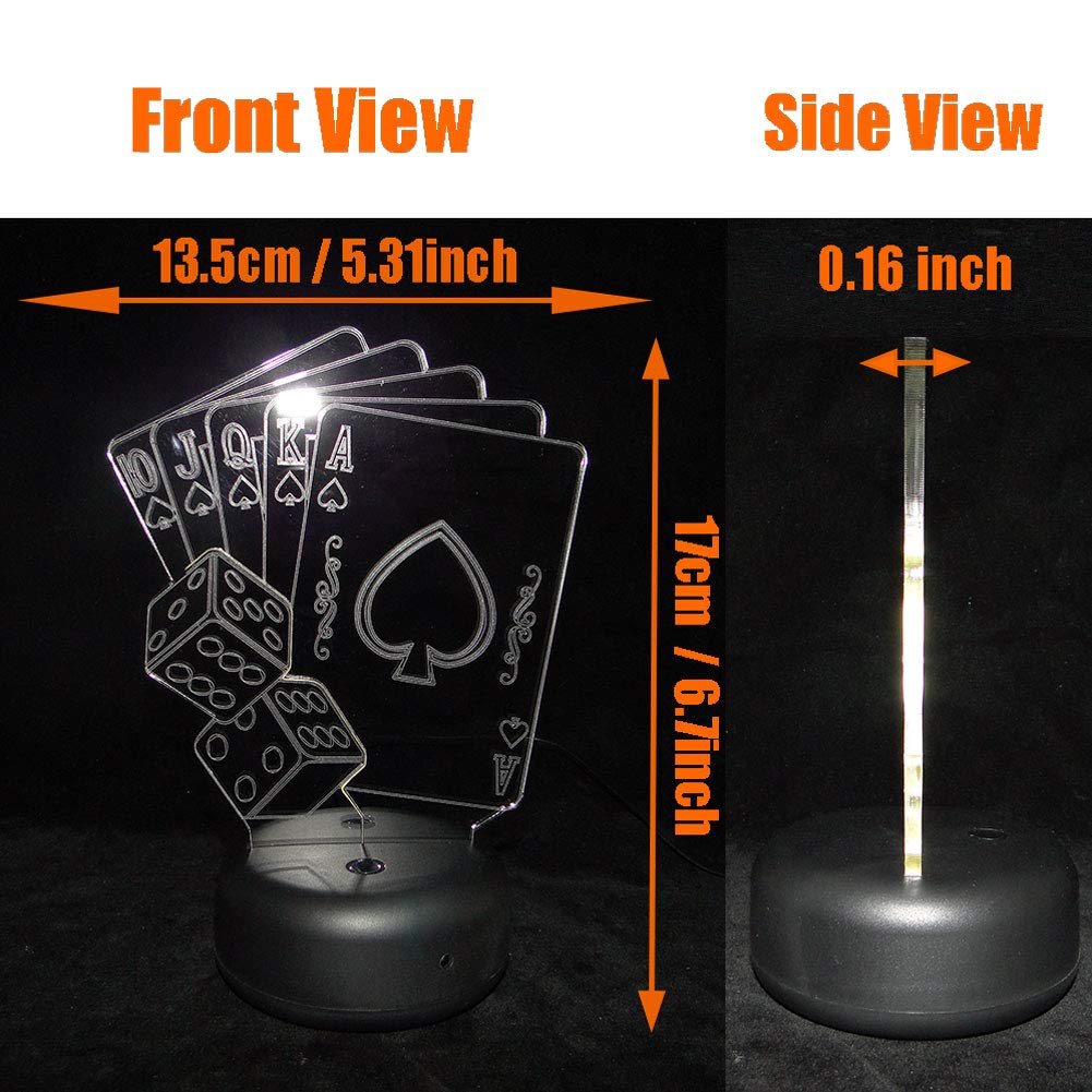 HIPIYA LED 3D Illusion Lamp, Multicolor USB Night Light, Model Motoplayer, Ideal for Bedroom Decor and Gifts