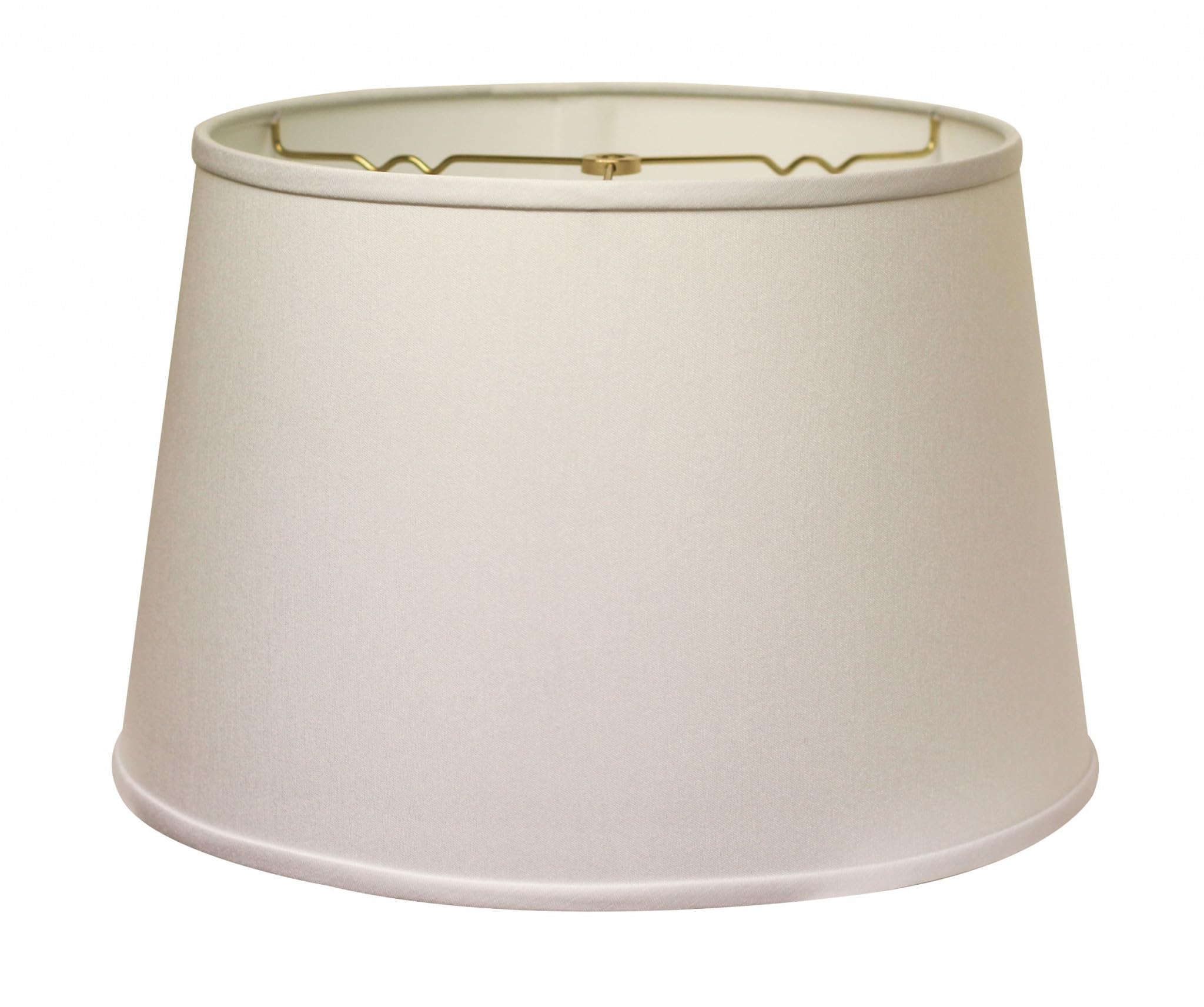 Homeroots 470261 14 In. Rounded Empire Slanted No Slub Lampshade - White