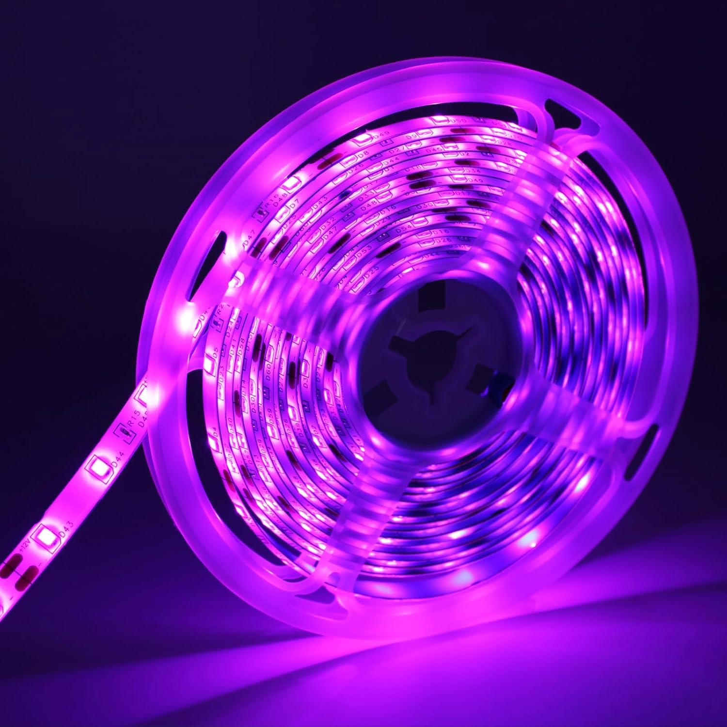 iNextStation Pink LED Strip Light 16.4ft 12V 300 LEDs Flexible Cuttable Tape for Bedroom Kitchen TV