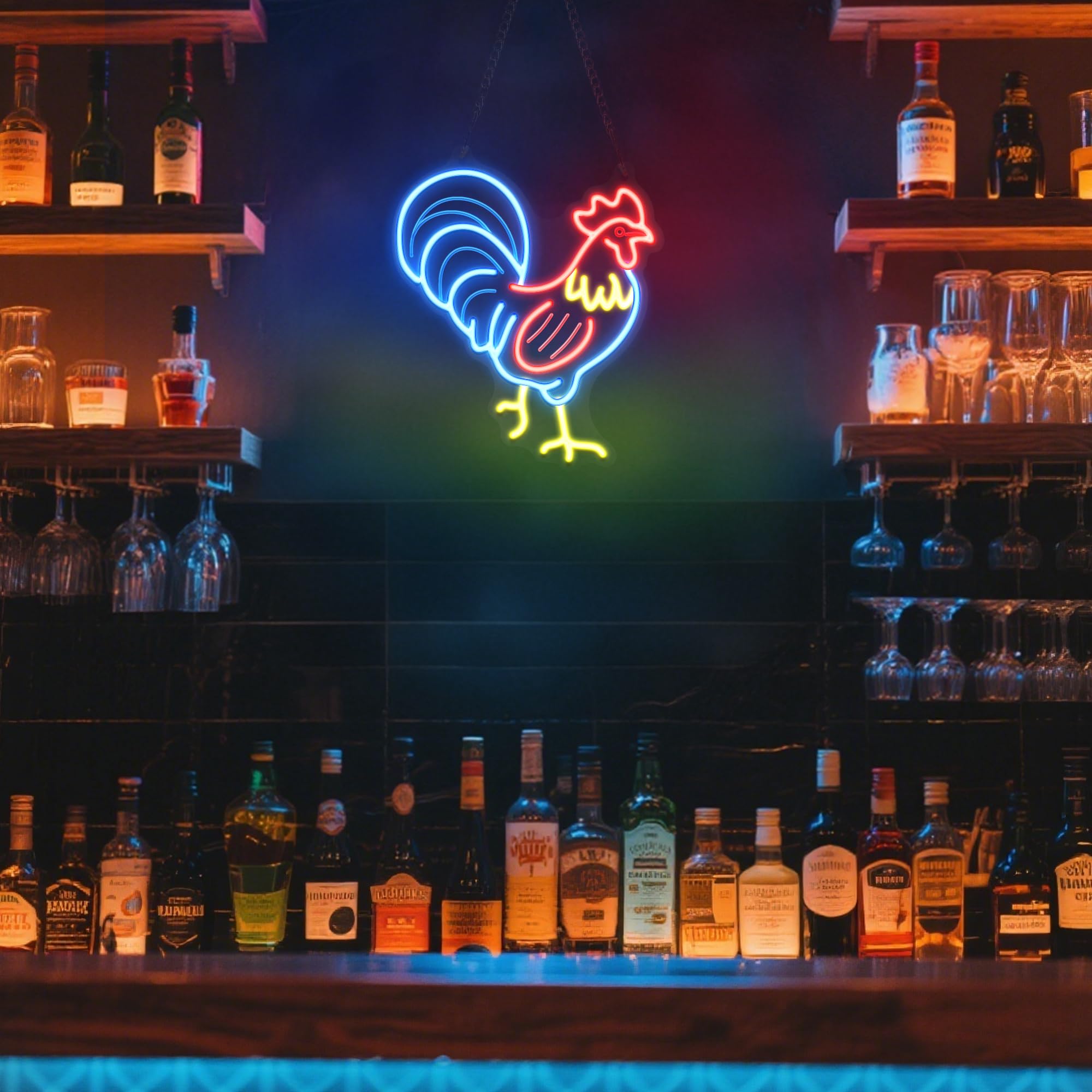 nite Rooster Neon Sign  Led Neon Lights For Room Wall Table Decor Art  Home Party Birthday Holiday Gift For Kids Teens mature-themeds