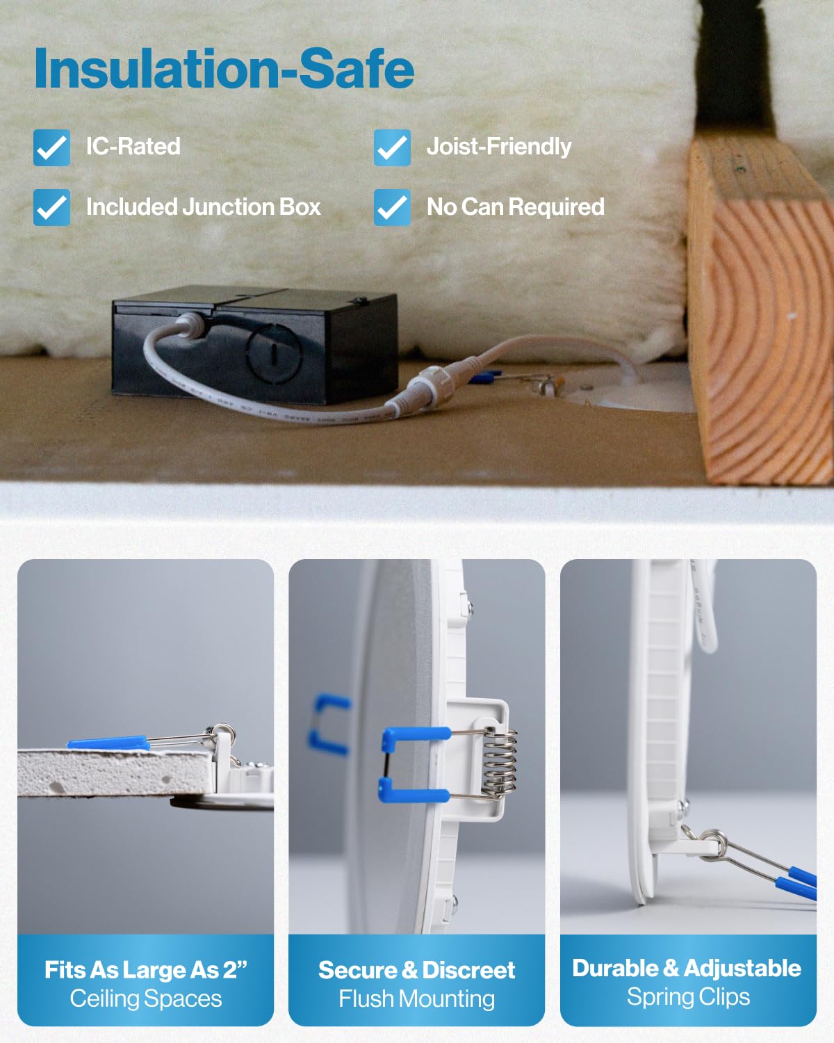 Sunco 6 Pack 6 Inch Ultra Thin Led Recessed Ceiling Lights, 5000K Daylight, Dimmable, 14W, Wafer Thin, Canless With Junction Box - Energy Star