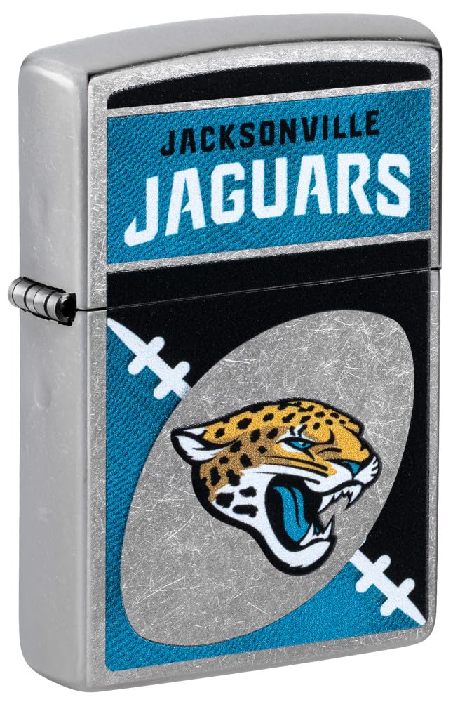 Zippo Nfl Jacksonville Jaguars Street Chrome Pocket Lighter