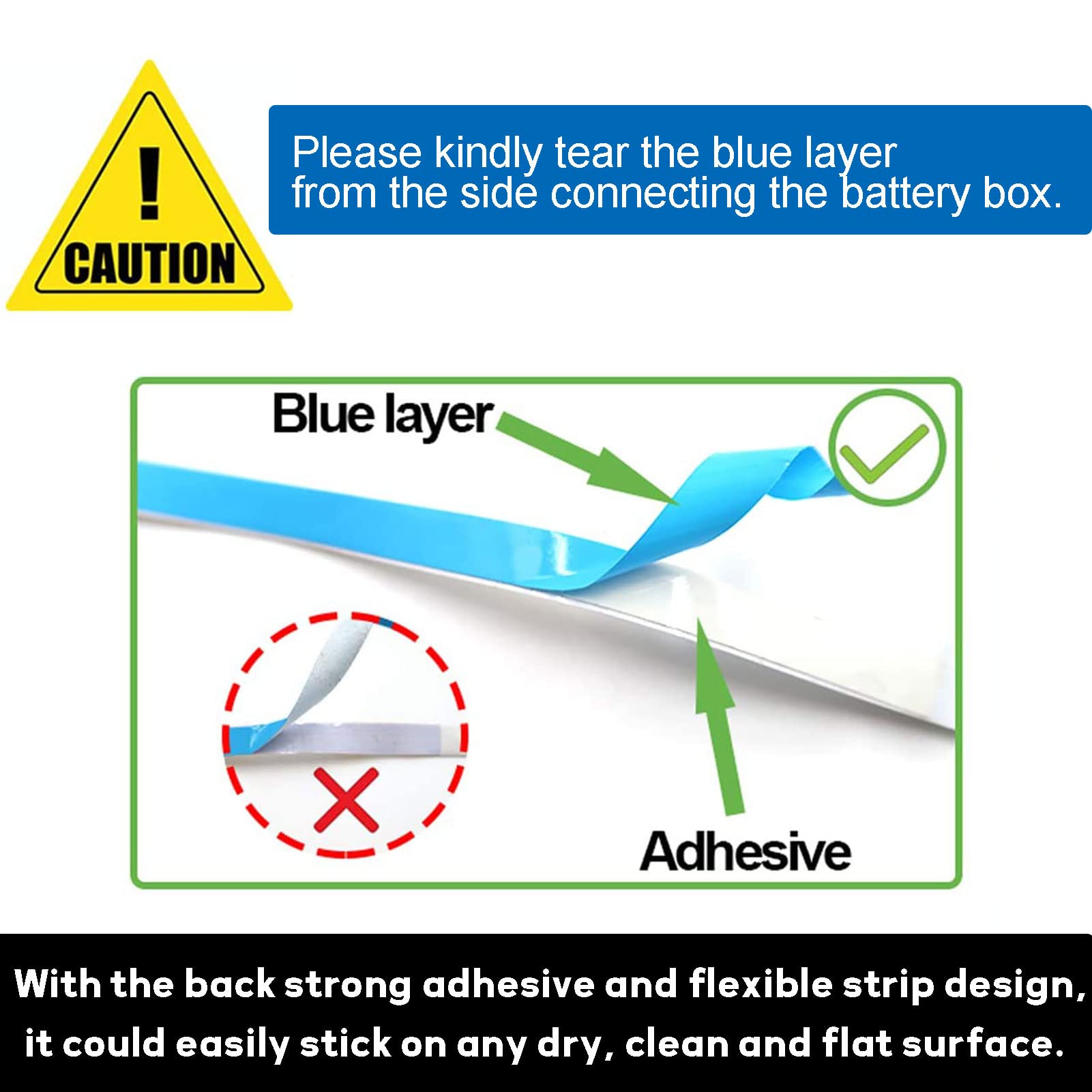 Echosari 9.8Ft 90Led Rgb Strip Lights Battery Powered Remote Control, 8 Modes, Dimmable, Timer, Self-Adhesive, Cuttable, Waterpr