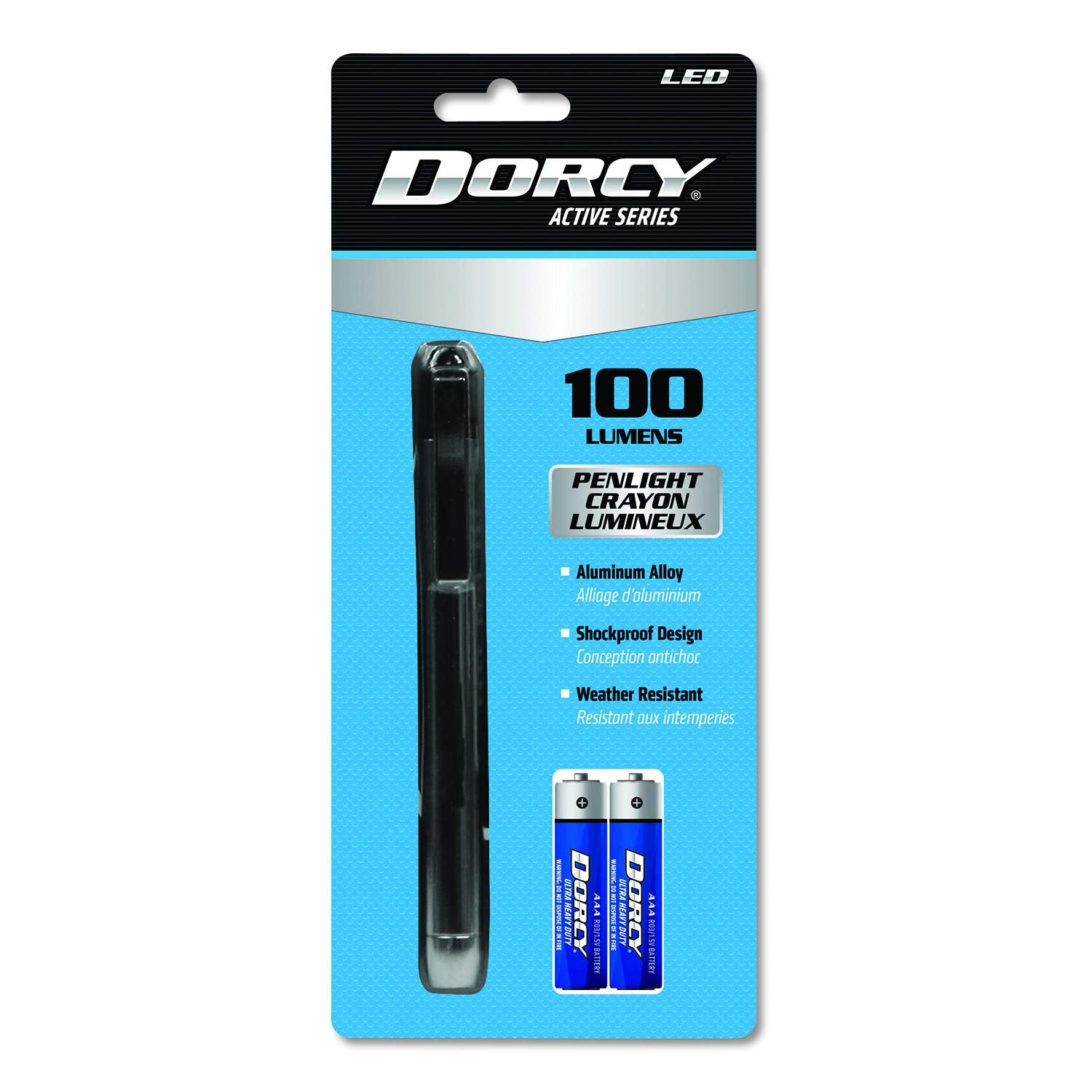 Dorcy 100 Lumen Led Inspection Penlight With Metal Clip, 41-1218