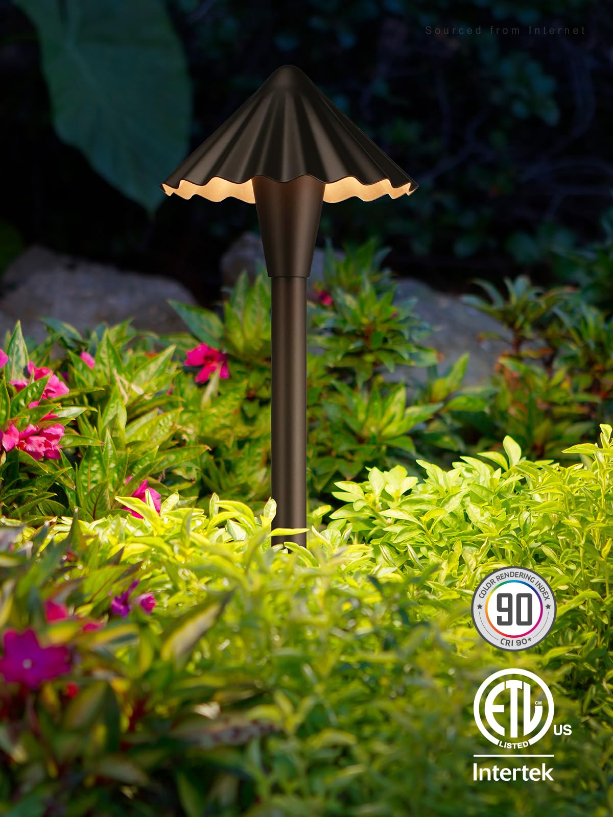 LEONLITE LED Landscape Path Lights, 3CCT, 6 Inch, Aluminum, Oil Rubbed Bronze, Model A-52715, Pack of 6, IP65, Low Voltage