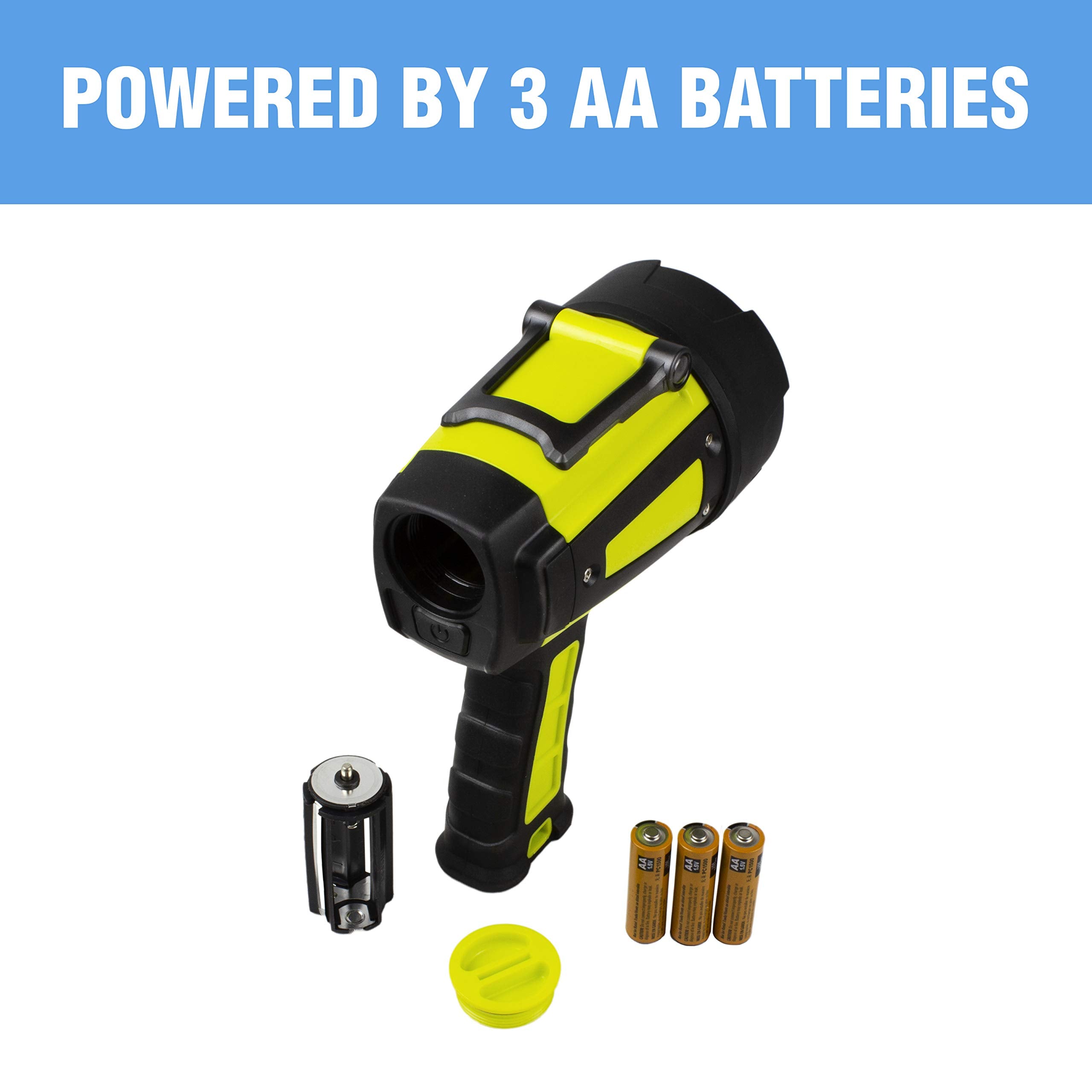 Wagan EL4321 Brite-Nite LED Spotlight, 600 Lumen, Waterproof, 7 Position Stand, Yellow