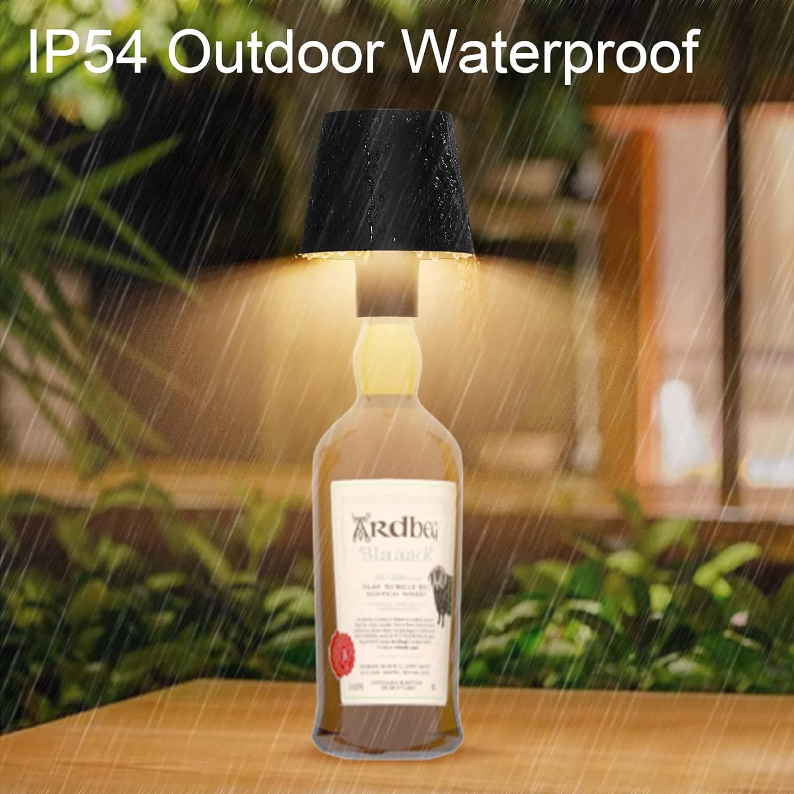 Wireless Bottle Lamp, Portable Led Wireless Bottle Lamp With 3 Modes Light Dimming, Rechargeable Wine Bottle Light Head, Touch T