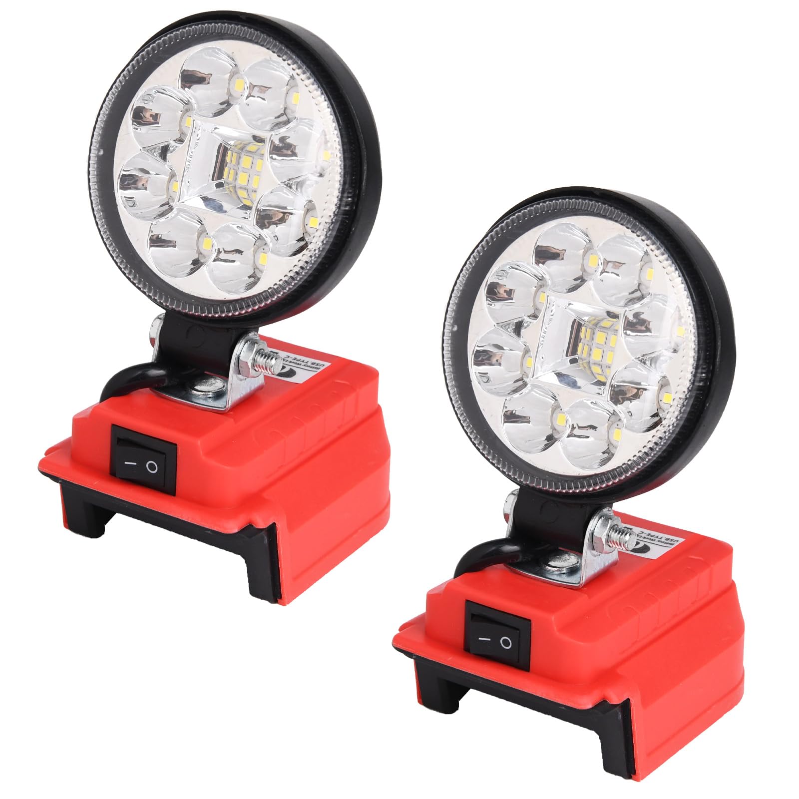 OTYTY LED Work Light for Milwaukee m18 18v Battery 36W 3600LM Cordless Flood Light Portable Flashlight with USB & Type-C Chargin