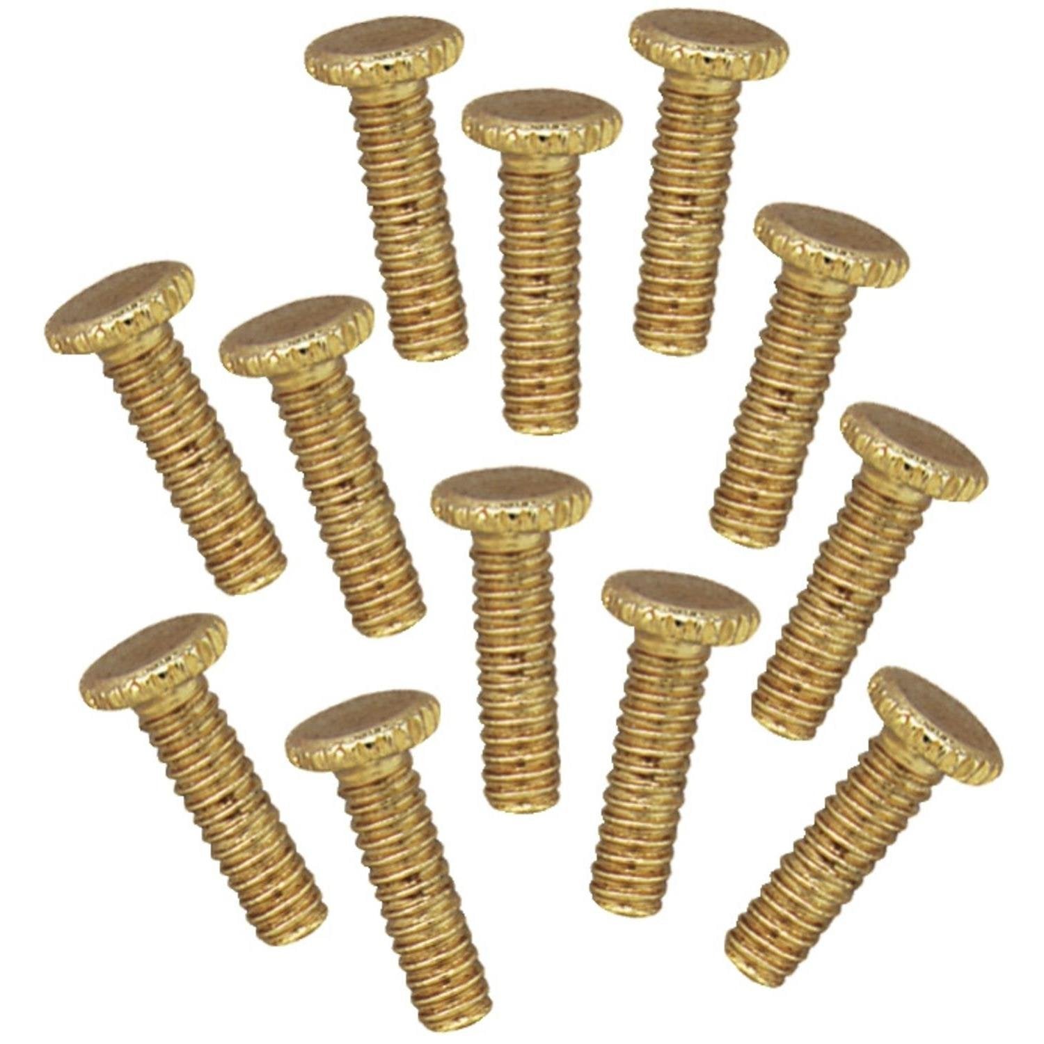 Westinghouse 77040 1/2-Inch PB Fitter Screws, 12-Pack, Brass