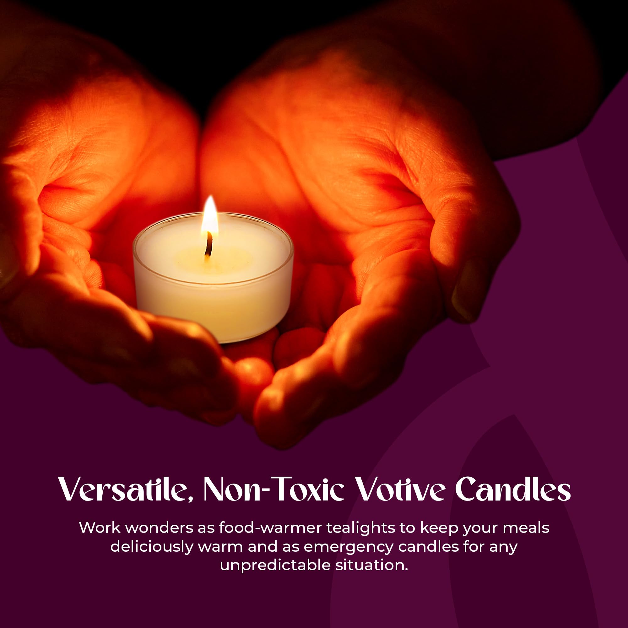 Lerner Tealight Candles, 50 Count, Long-Burning, Unscented, White, Model L00183, Non-Toxic, Smokeless, Soot-Free