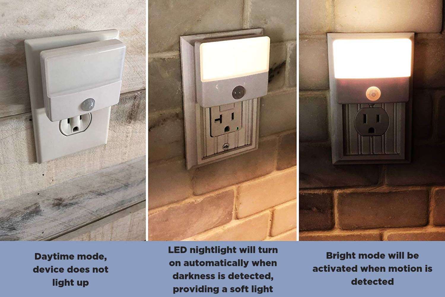 Westek LED Motion Sensor Night Light, Indoor Plug-in, Dusk/Dawn, 2 Lumens, Energy Efficient, Ultra-Slim, White, Model NL-SNTI