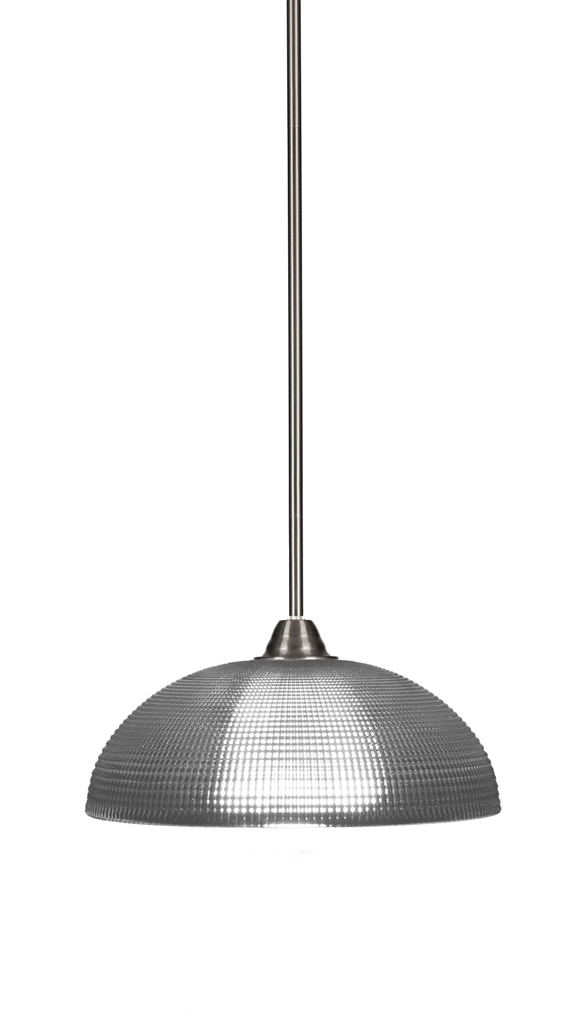 Toltec Lighting Paramount 1 Light Pendant in Brushed Nickel (3401-BN-540)