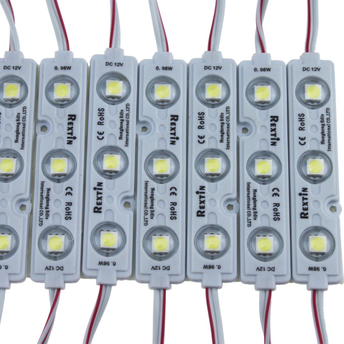 Rextin Super Bright 200Pcs 3 Led Module Blue 5050 Smd 66-72Lm Each Module Waterproof Decorative Light For Letter Sign Advertisin