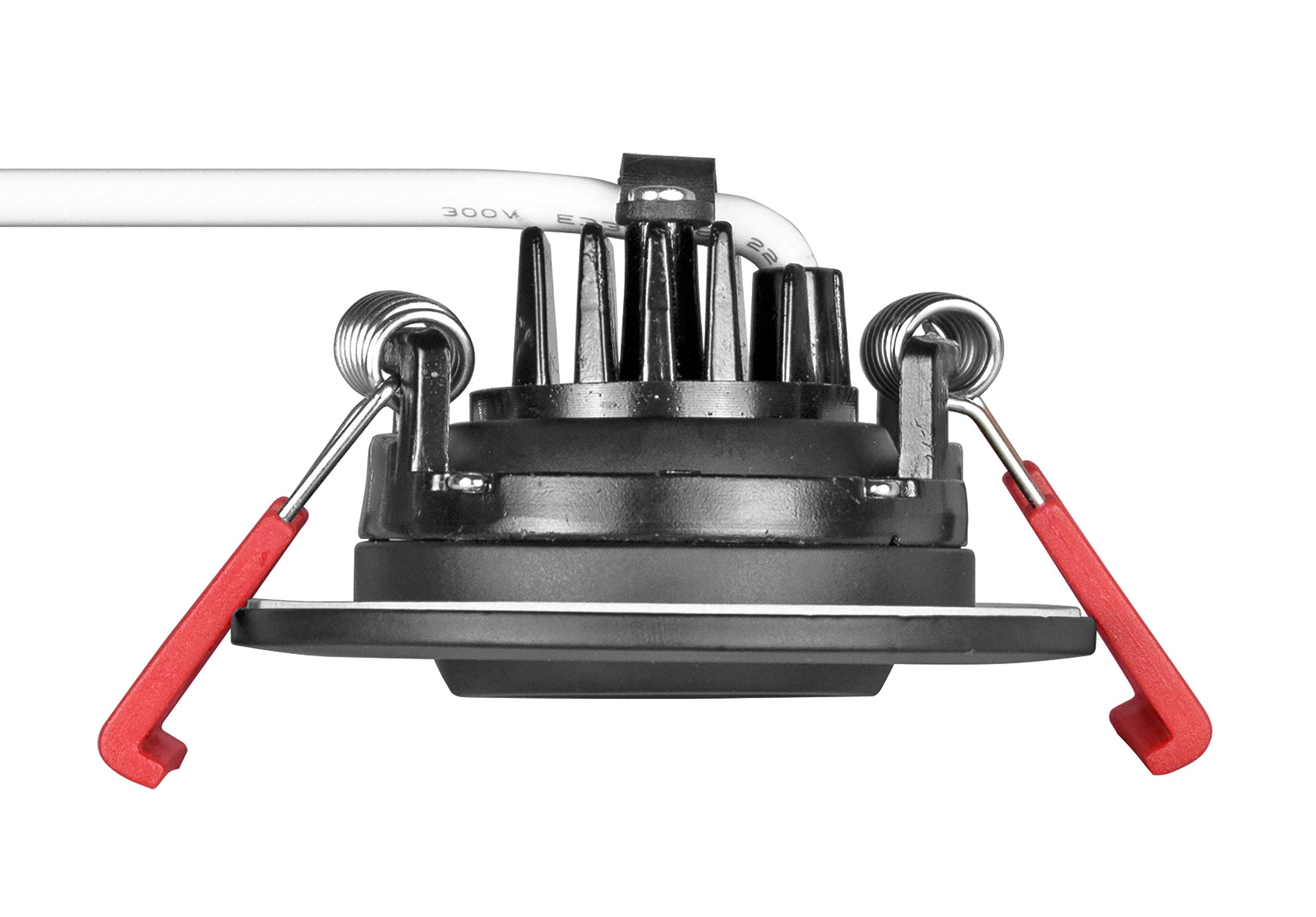 Nicor Lighting 2 Inch Led Gimbal Recessed Downlight In Black, 4000K (Dgd211204Krdbk)