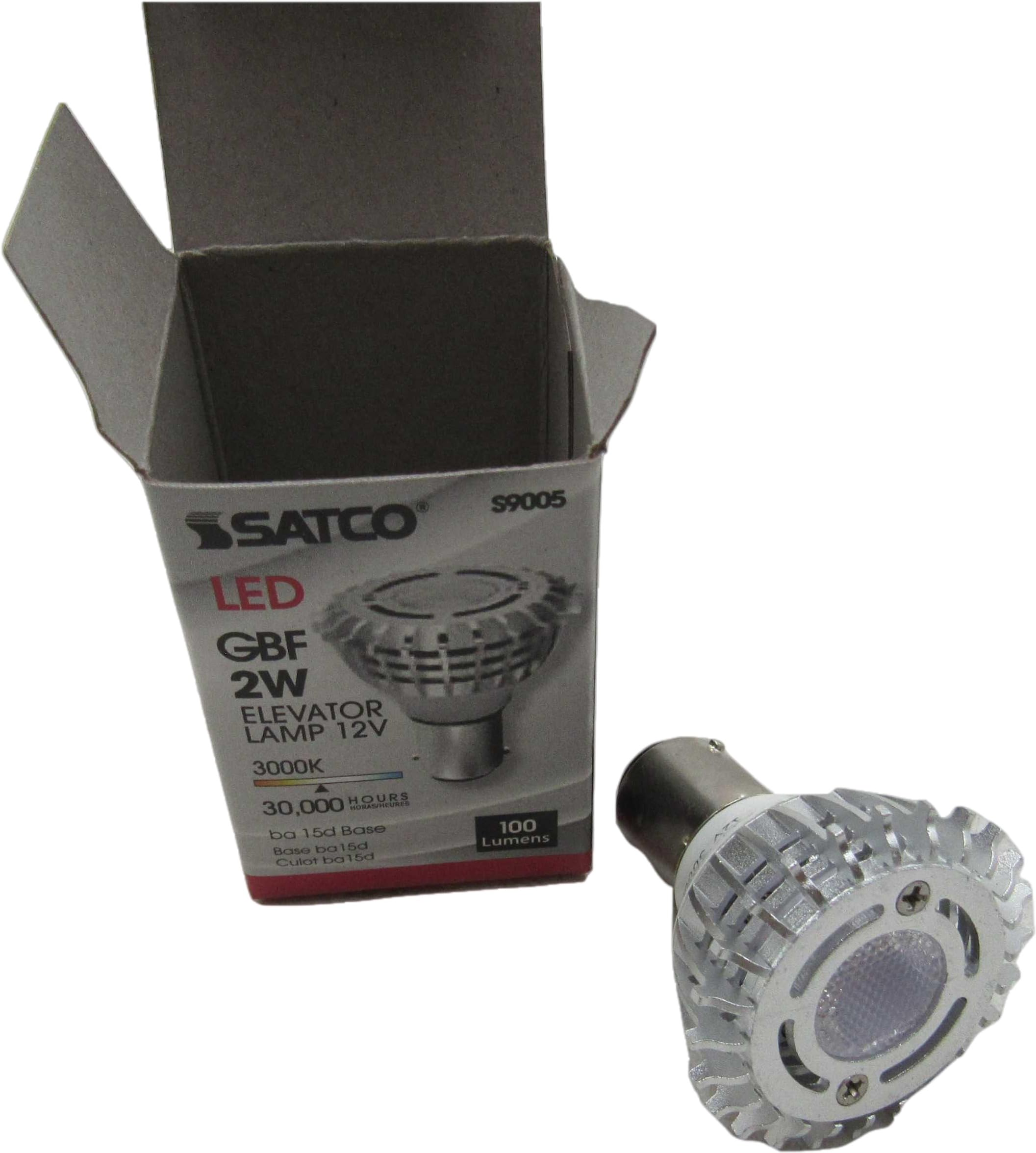 Satco S9005 LED Light Bulb, 2W (20W Equivalent), 100 Lumens, Warm White 3000K, Clear, Glass, 1 Count