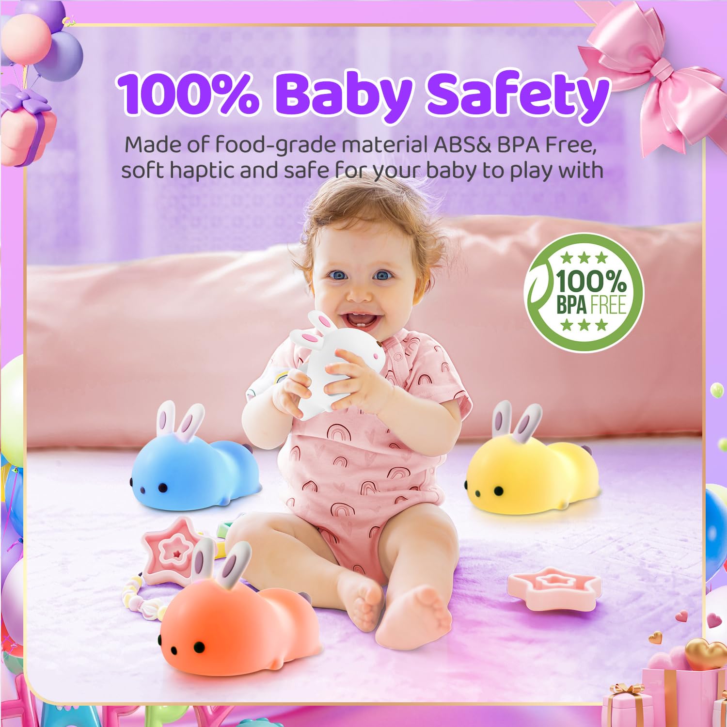 One Fire Cute Night Light+Gifts for Teen Girls, Remote+16 Colors Teen Girl Gifts for Girls,TAP FOR FUN Teen Girl Stuff for Girls