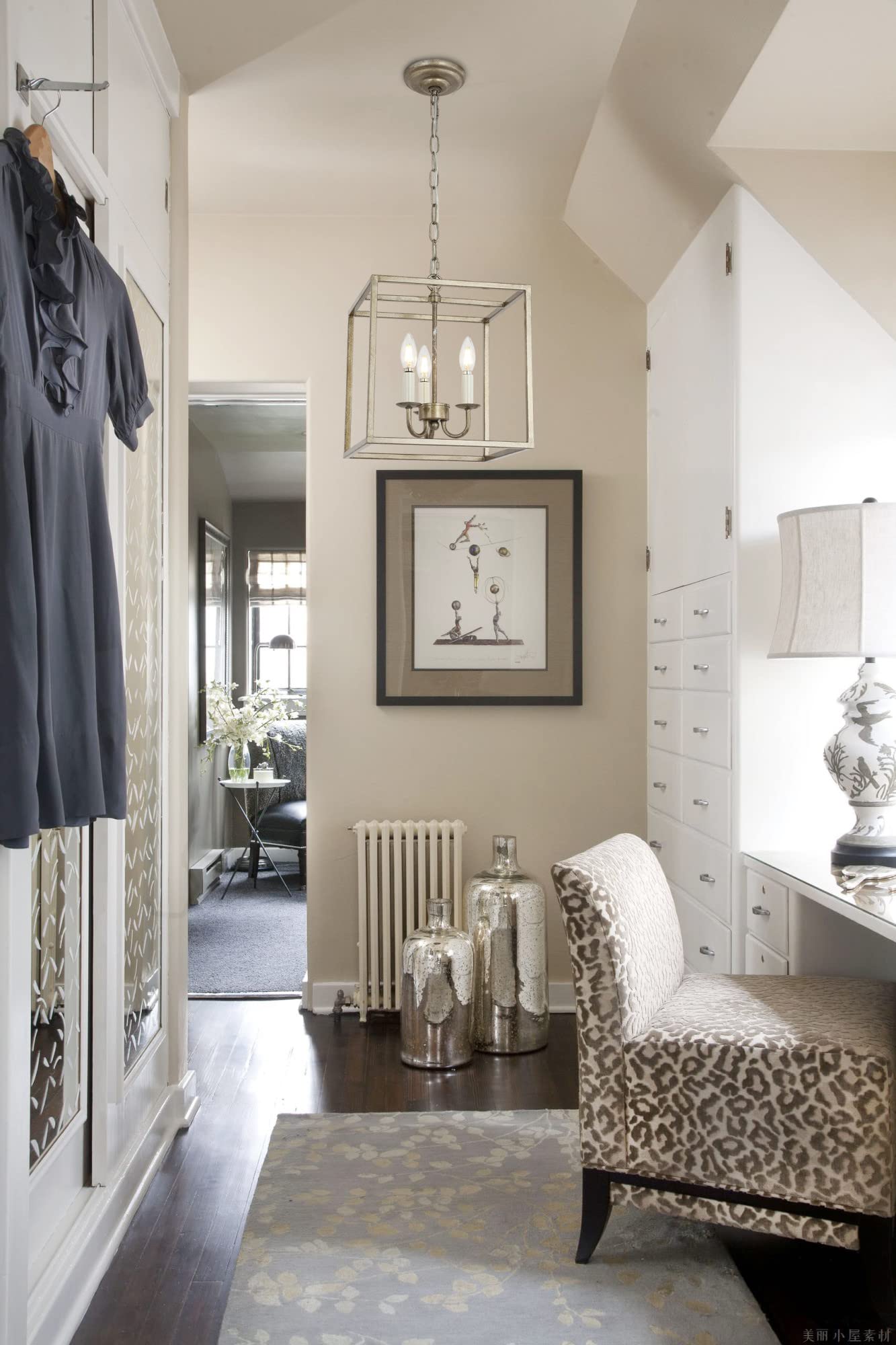 Living District Brass And Black Eclipse 3-Light Pendant Light Fixture