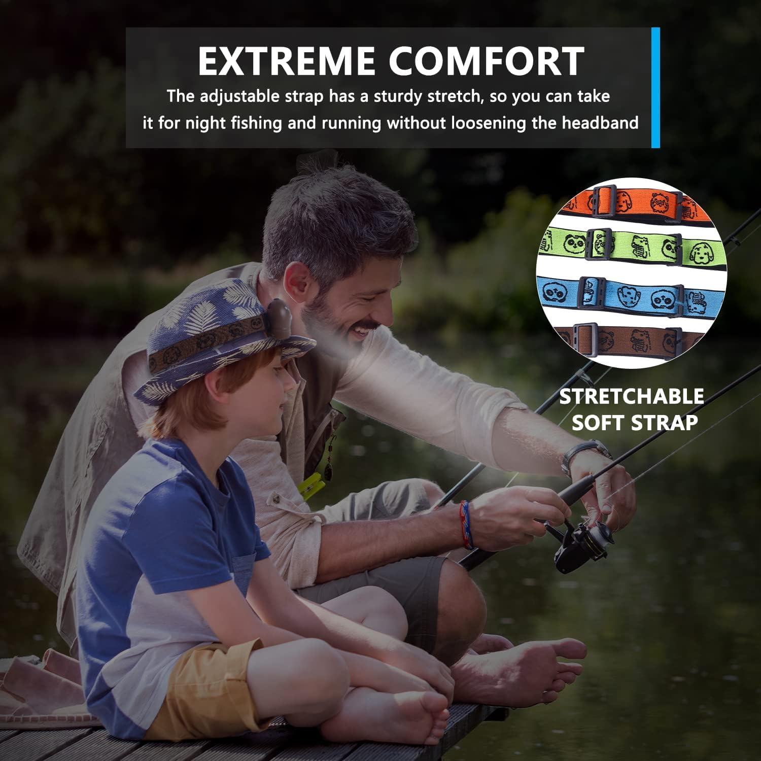 Kunhe Kids Headlamp 4 Pack - Colorful Camping Essentials For Boys & Girls, Perfect Christmas Gift