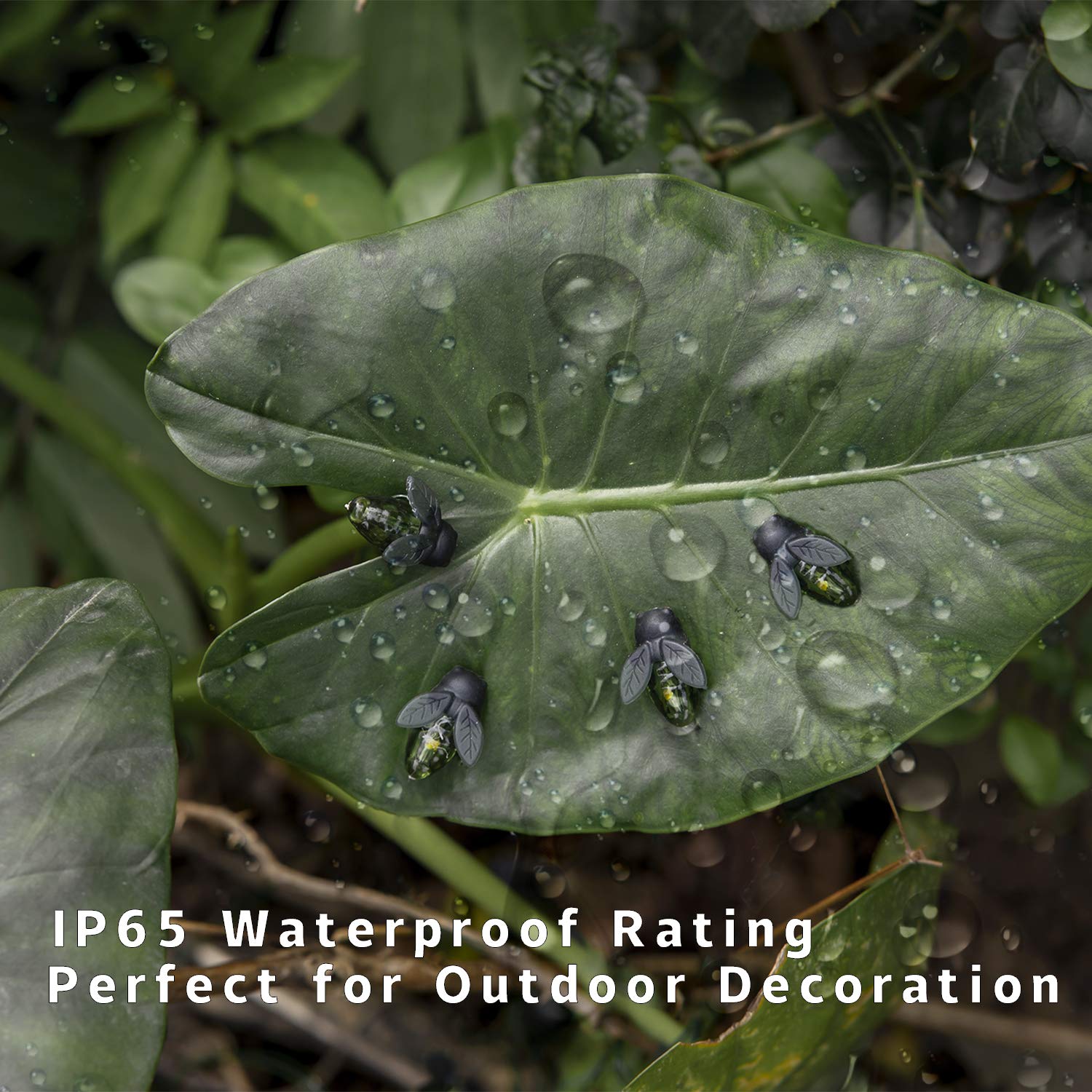 Angmln 2 Pack Solar Firefly Lights, 30 Led Solar Fireflies Lightning Bugs Fairy String Lights Outdoor Solar Powered String Light