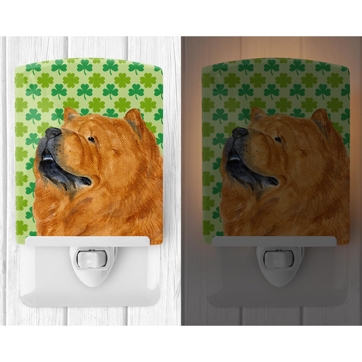 Carolines Treasures Ceramic Night Light, Chow Chow Portrait, UL-Certified, 6x4x3in, Multicolor, Model SS4433CNL