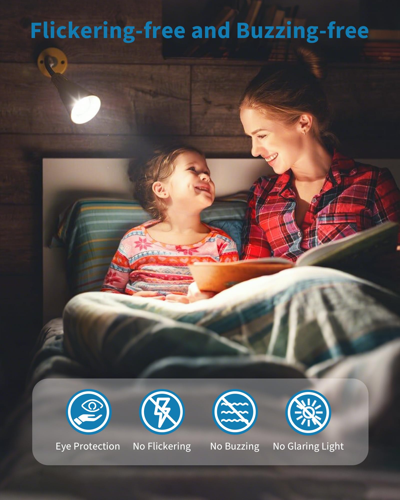 Tjoy Led Light Bulbs, 100 Watt Equivalent A19, 5000K Daylight Led Bulbs, 15W Bright White Light Bulbs, Energy Saving Light Bulb