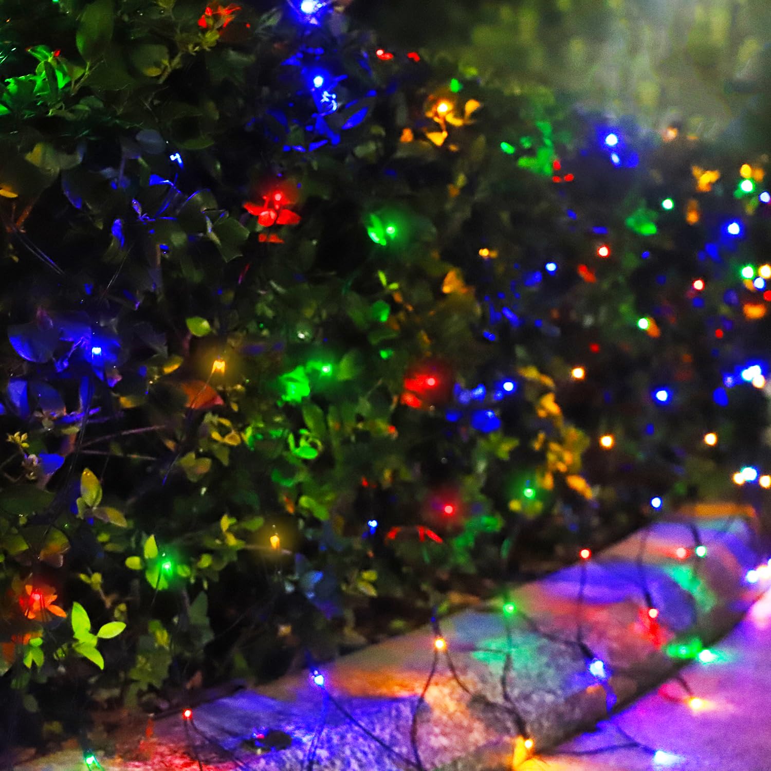 Curyidy Solar Net Lights Outdoor 200LED Waterproof 19 Modes 9.8ft x 6.6ft Multicolor