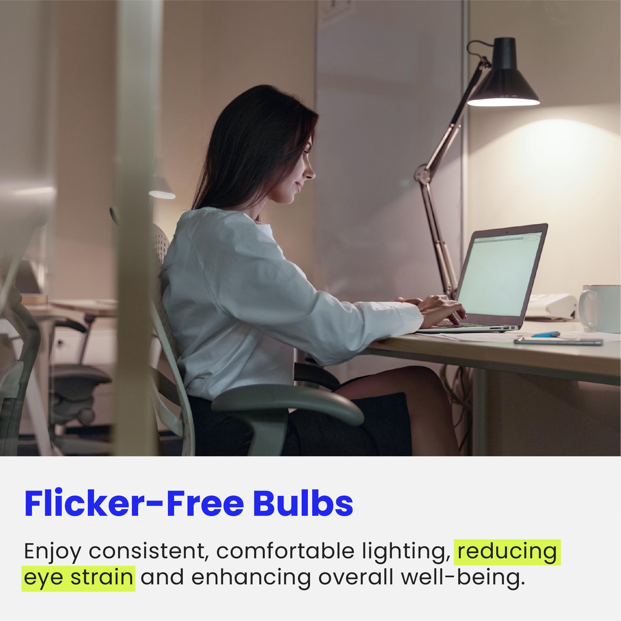 Feit Electric A19 LED Light Bulbs 60W Equivalent 800 Lumens Non-Dimmable 3000K Warm White 24 Count Model A800830/10KLED/MP/