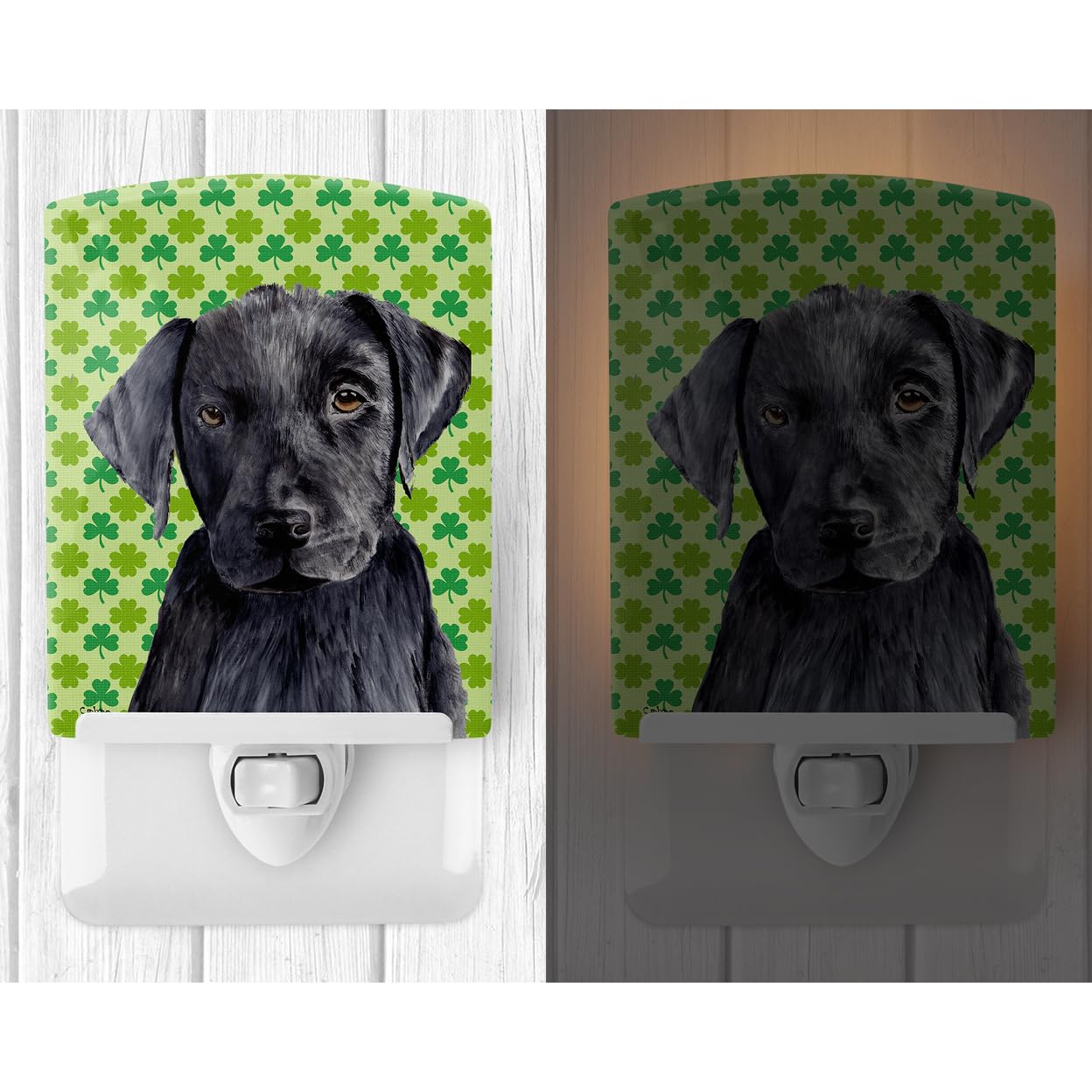 Carolines Treasures Ceramic Night Light, Labrador Black, UL-Certified, 6x4x3 inches, Multicolor, Model SC9284CNL