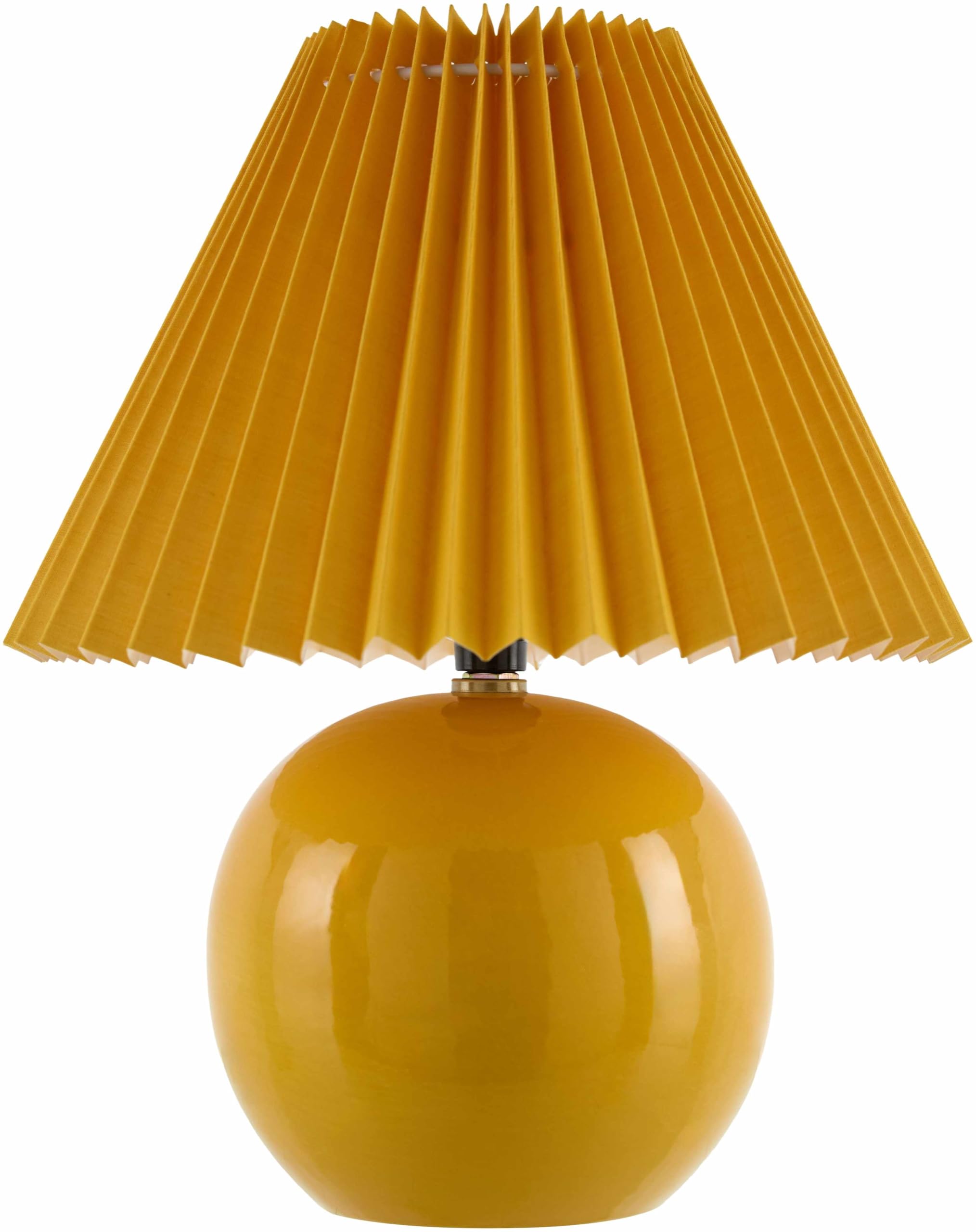 Boutiquerugs Shcheglovo Boho Ceramic Bedside Table Lamp For Bedroom Nightstand - End Side Lighting For Living Room - Orange - 12