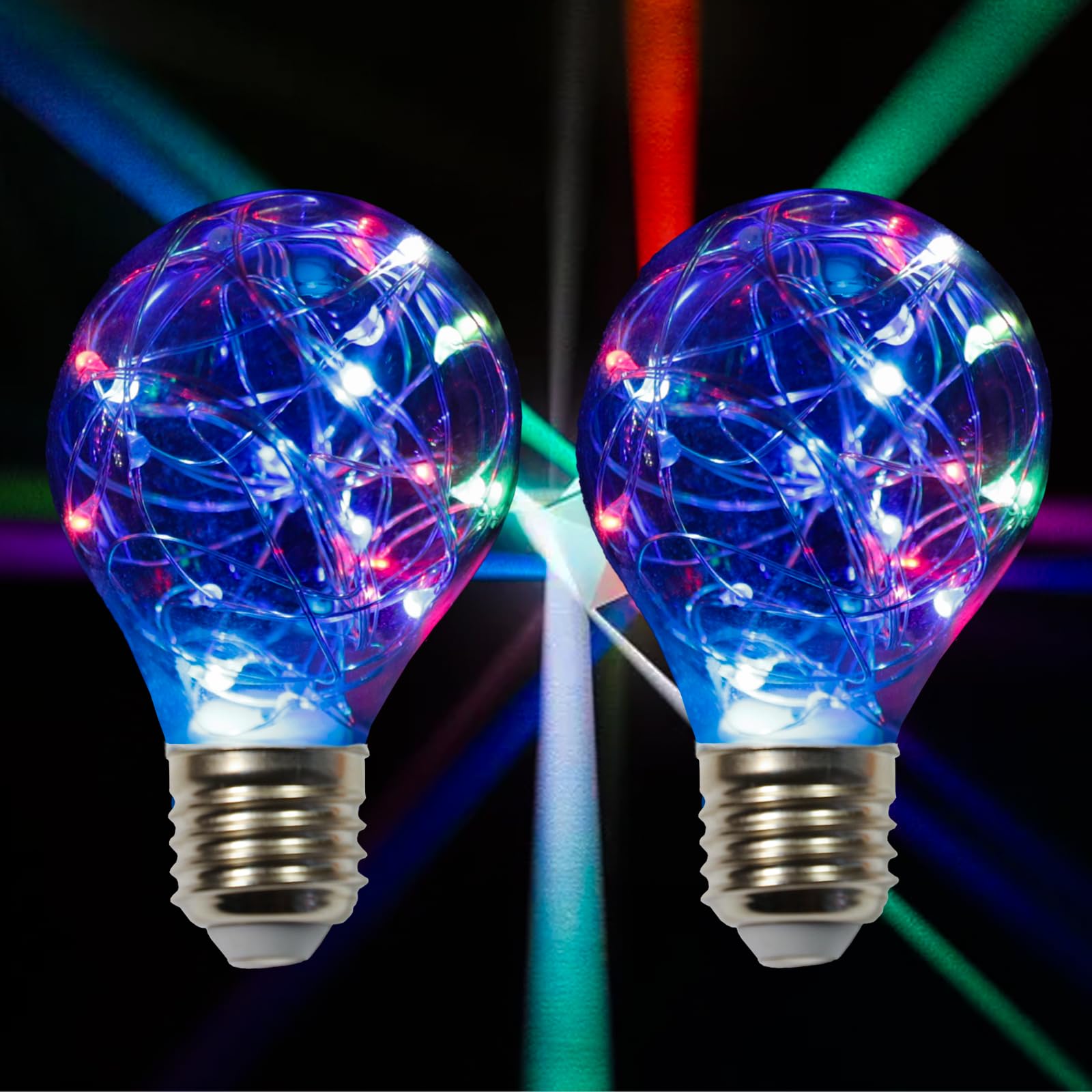 Blue Decorative Light Bulb, 2W Purple Led Fairy Light Bulbs, 15W Equivalent Cute Light Bulbs For Pendant Light Fixtures, Bedroom