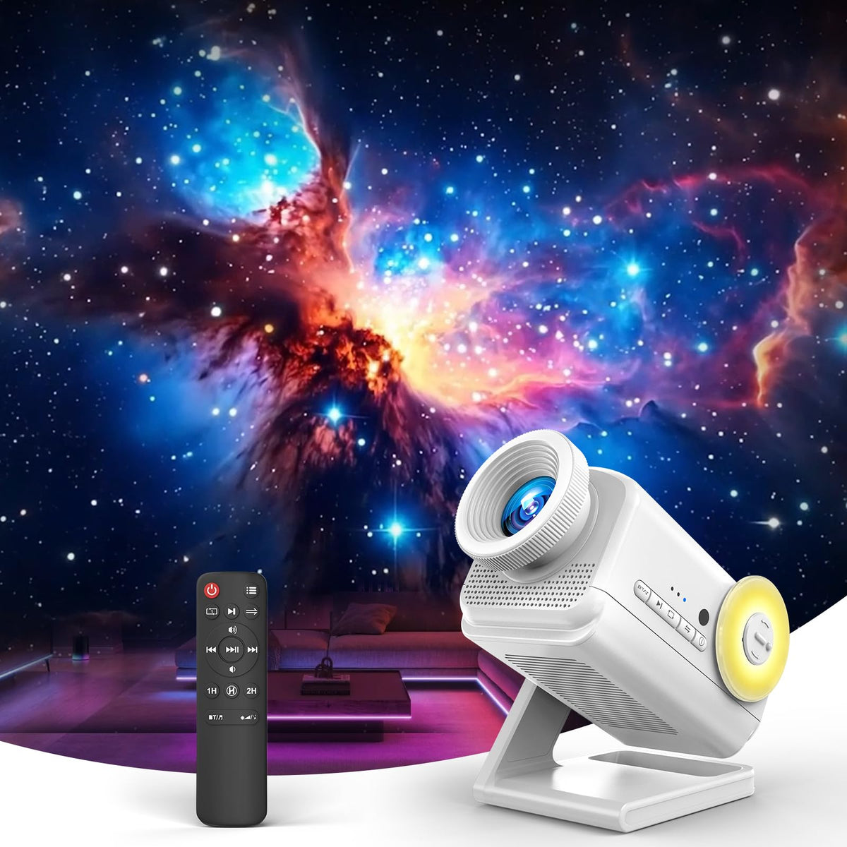 3D Galaxy Projector with 60 Immersive Themes, HD Immersive Star Projec ...
