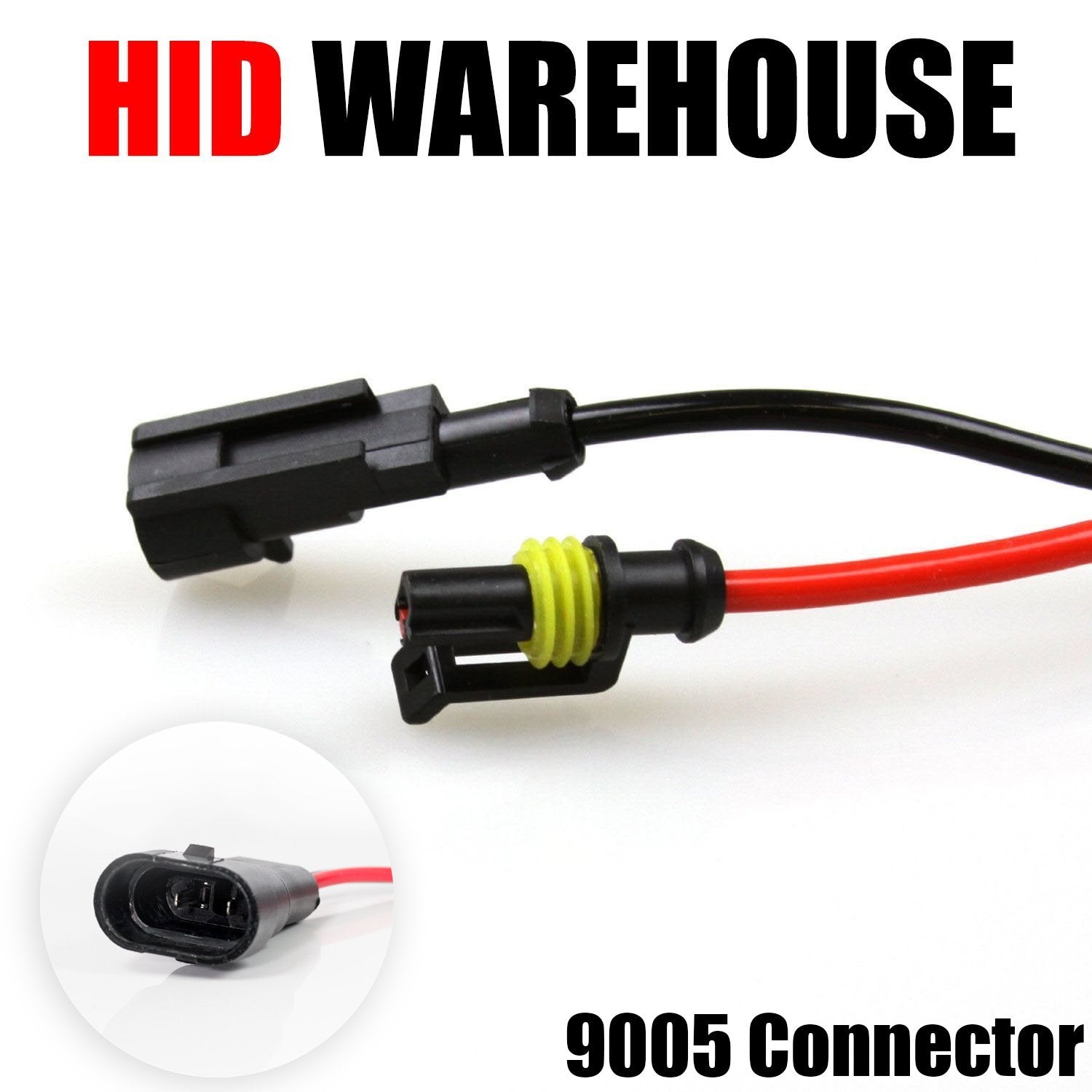 HID-Warehouse HID Xenon Replacement Bulbs - 9005 Size - 5000K Bright White - 1 Pair