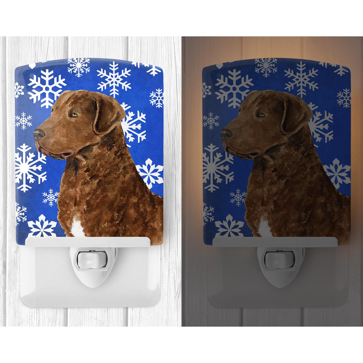 Carolines Treasures Ceramic Night Light Chesapeake Bay Retriever 6x4x3 Multicolor Model SS4669CNL
