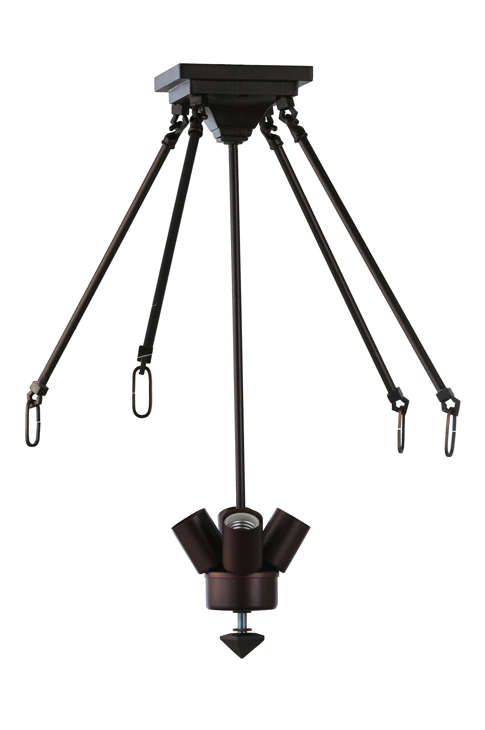 Meyda Tiffany 105623 Lighting Fixture, 24in H, Metal, Mahogany Bronze Finish