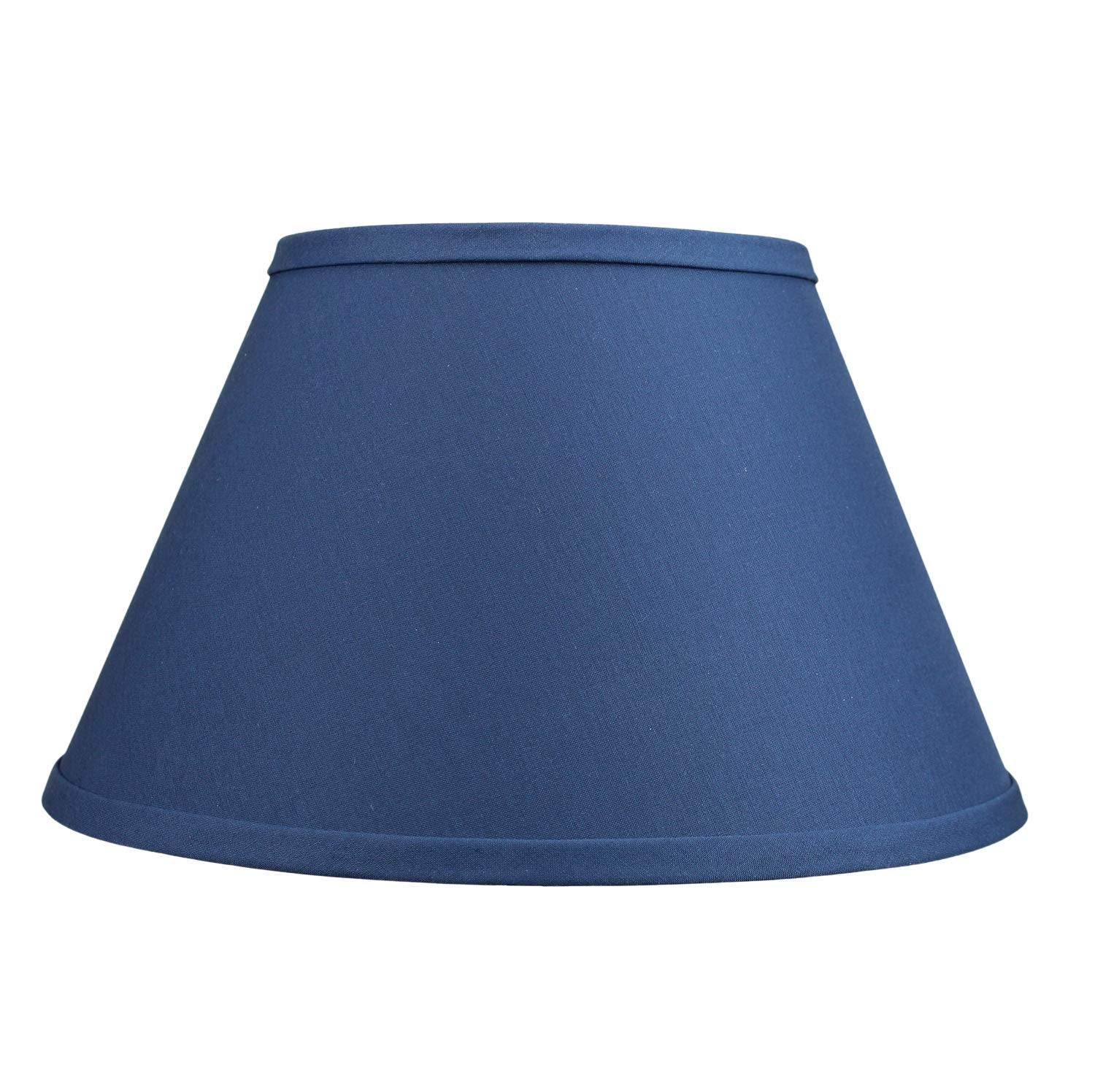 FenchelShades.com Linen Lampshade 7" Top x 13" Bottom x 8" Slant Height, Navy Blue, Spider Attachment, Model 7-13-8-W-L