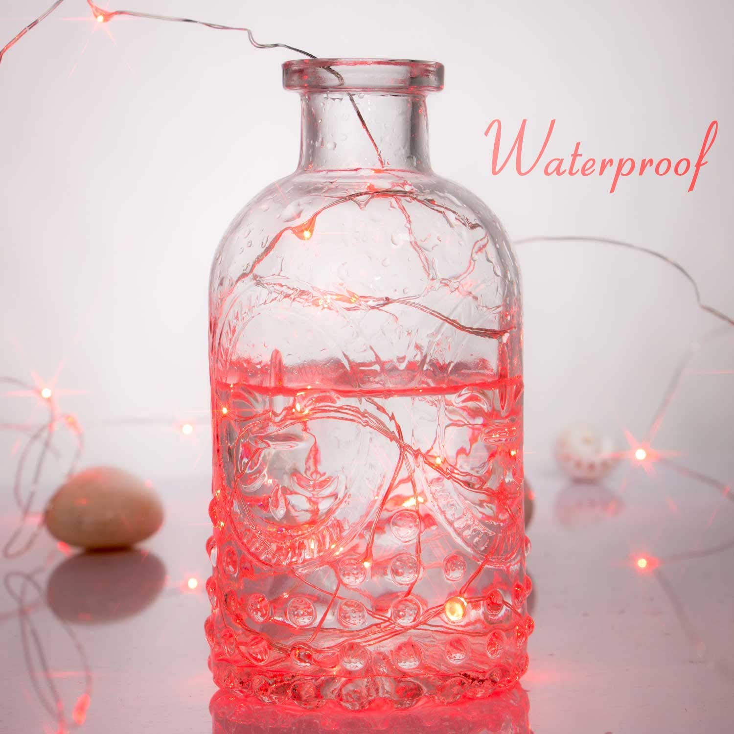 Ariceleo Led Fairy Lights Battery Operated, 1 Pack Mini Battery Powered Copper Wire Starry Fairy Lights for Bedroom, Christmas,