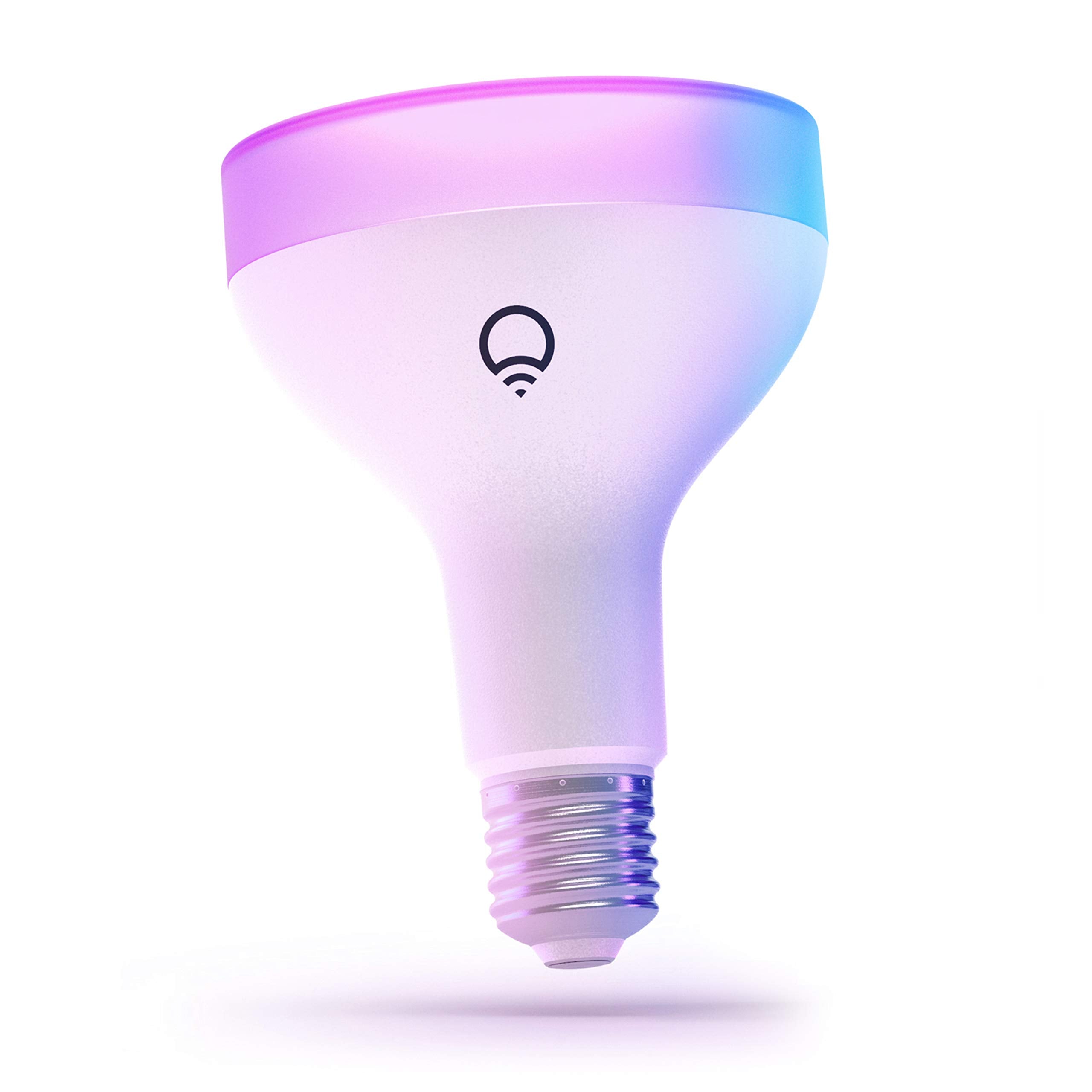 LIFX Color BR30 E26 Bulb, 1100 Lumen, Plastic, 1-Pack, White, Model LHB30E26US