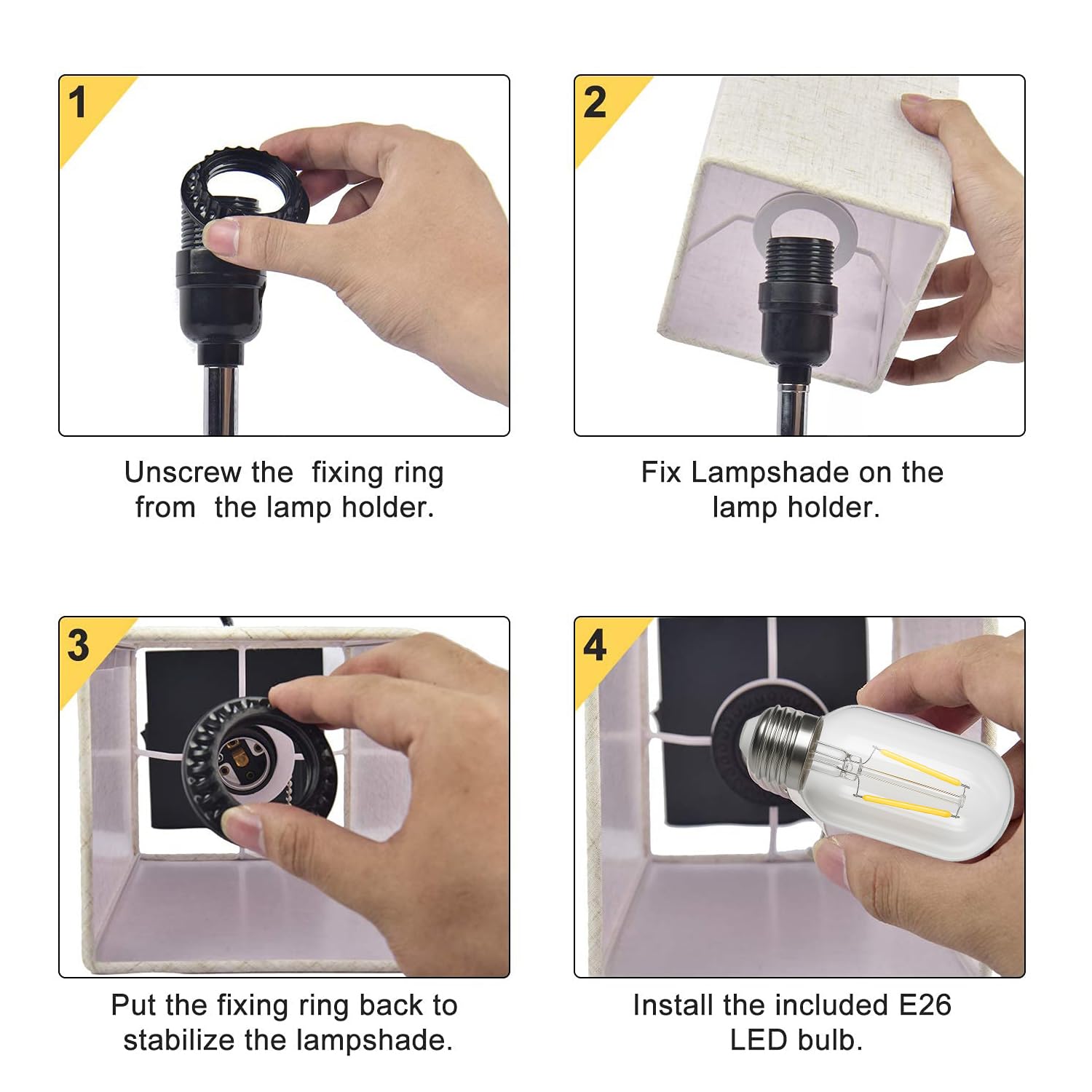 Comzler 2 Pack Table Lamp, Rechargeable Cordless Lamp With 4400Mah Portable 3 Level Brightness And Stepless Dimming, Small Lamp