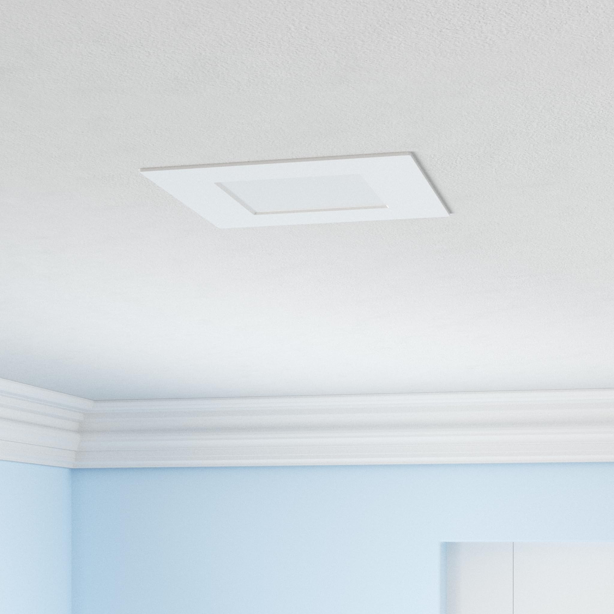 Luxrite 6 Inch Ultra Thin Square Led Recessed Lighting, 5 Color Temperature Options 2700K - 5000K, Dimmable Downlight, 12W, Ic &