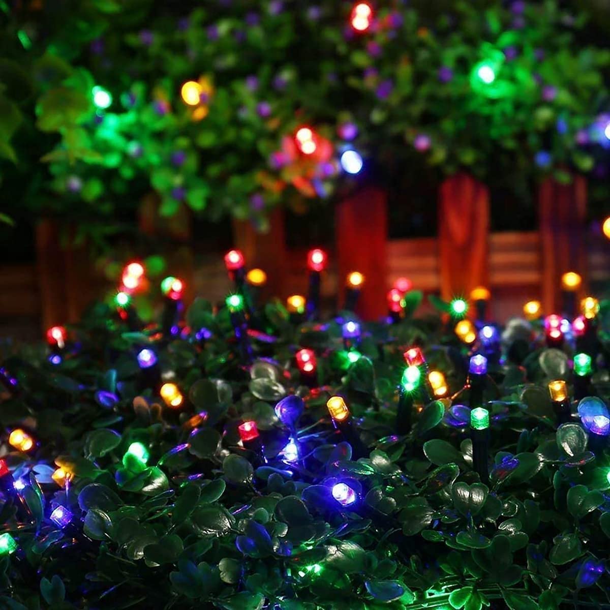 Kemooie 300 Led Christmas Lights, 99Ft Connective Green Wire Fairy Lights, Plug In 8 Lighting Modes, For Outdoor Christmas Tree