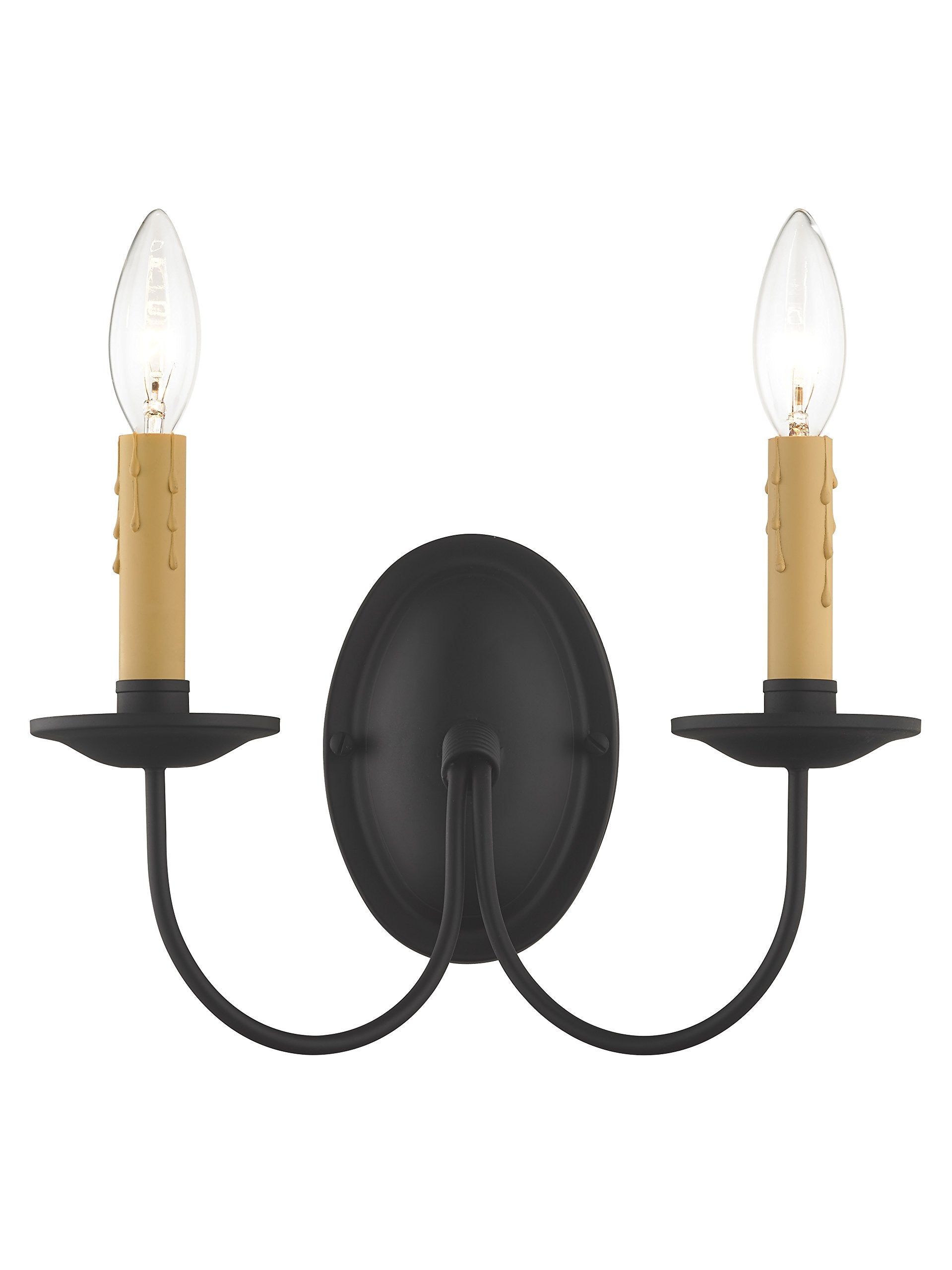 Livex Lighting 4452-04 Heritage 2 Light Black Wall Sconce