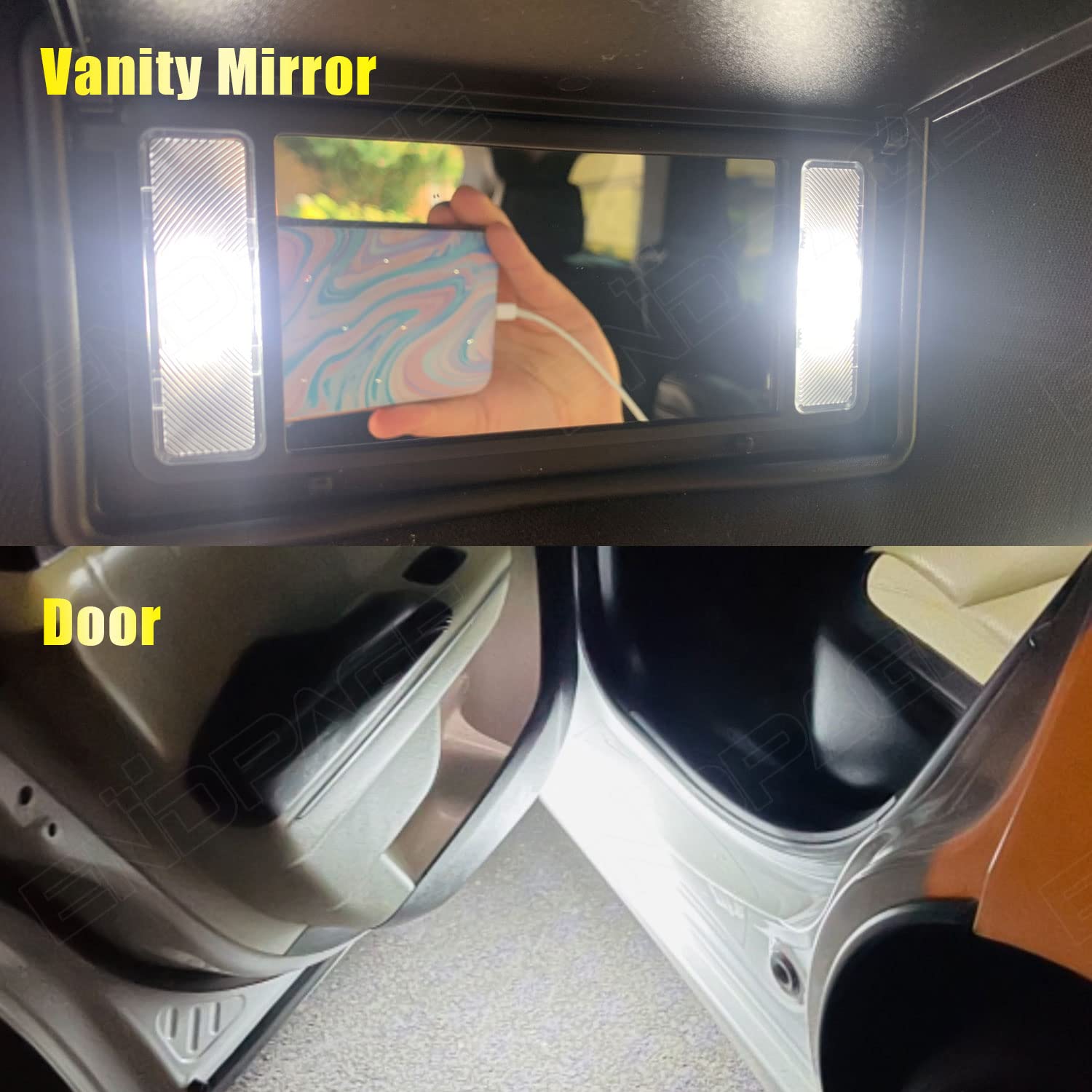 Endpage 13-Pieces Challenger Interior Led Light Kit Package For Dodge Challenger 2008 2009 2010 2011 2012 2013 2014 2015 2016 2017 2018 2019 2020 + License Plate Lights, Install Tool