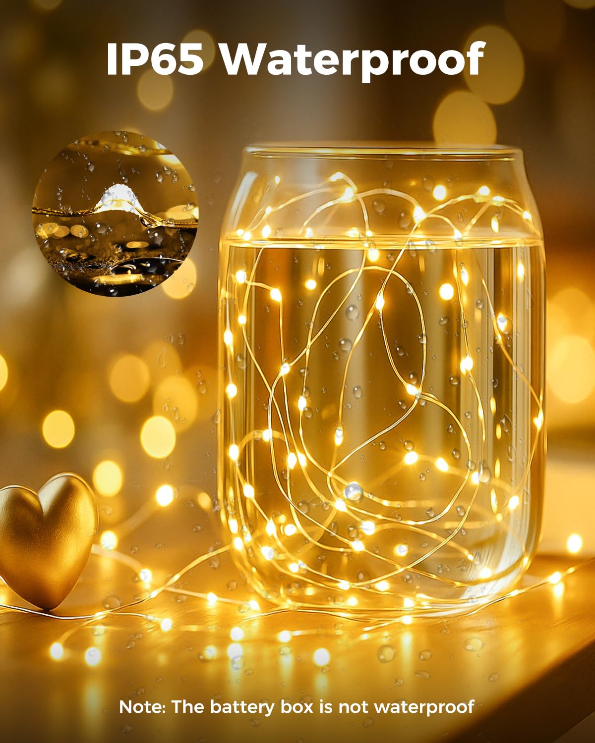 Btfarm 12 Pack Fairy Lights Battery Operated  7Ft 20 Led Mini String Lights Waterproof Silver Wire For Mason Jars Centerpiece Table Crafts Bedroom Christmas Decoration  Cool-Warm White
