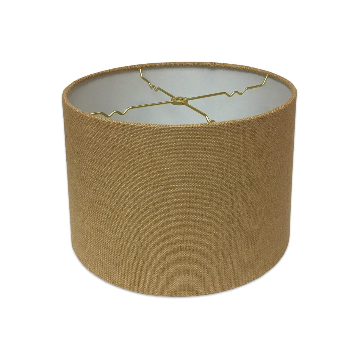 Royal Designs, Inc. Shallow Drum Hardback Lamp Shade, HB-610-14BL, Burlap, 13 x 14 x 9