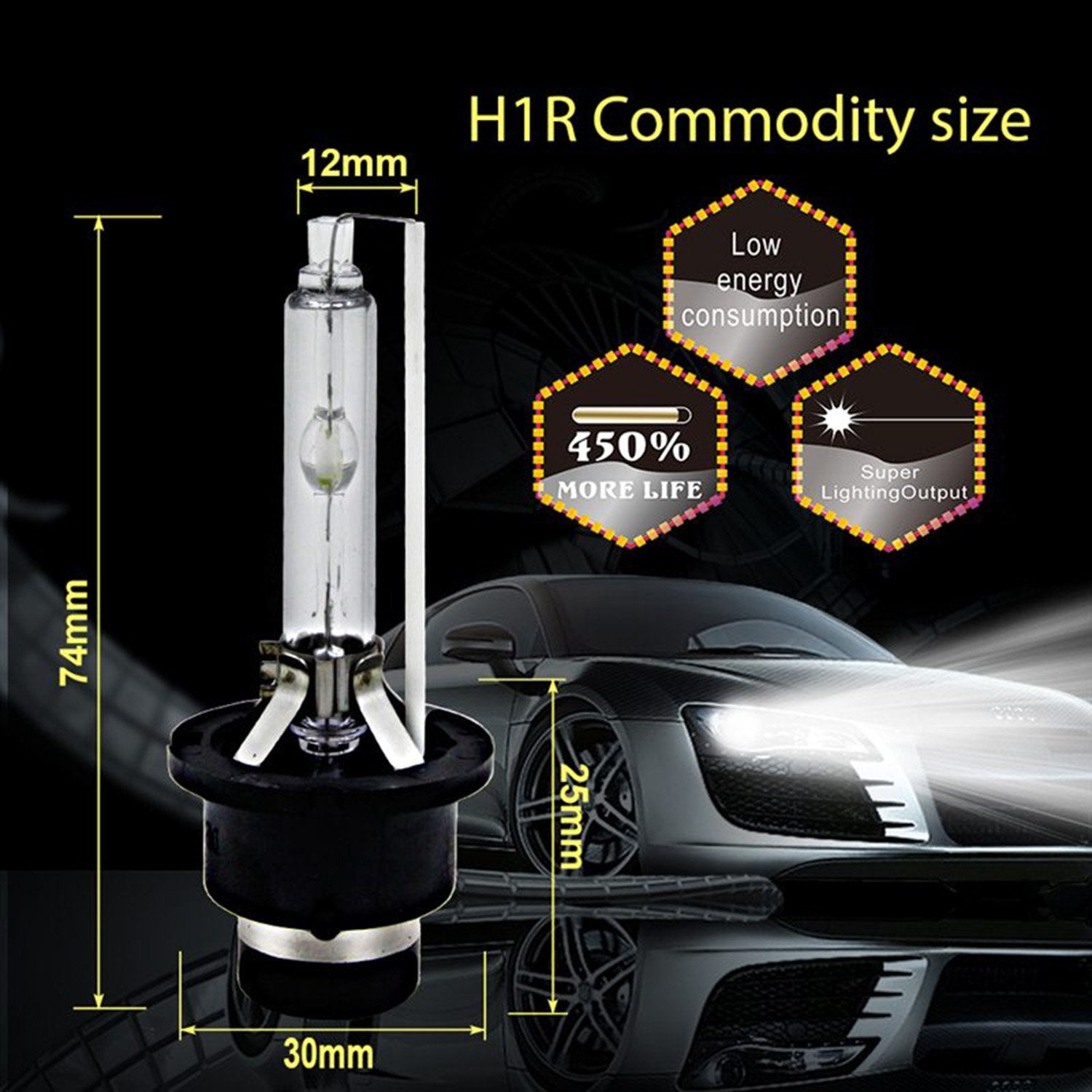 SOCAL-LED LIGHTING D4S Xenon HID Headlight Bulbs - 35W, 10000K Deep Blue, Pack of 2