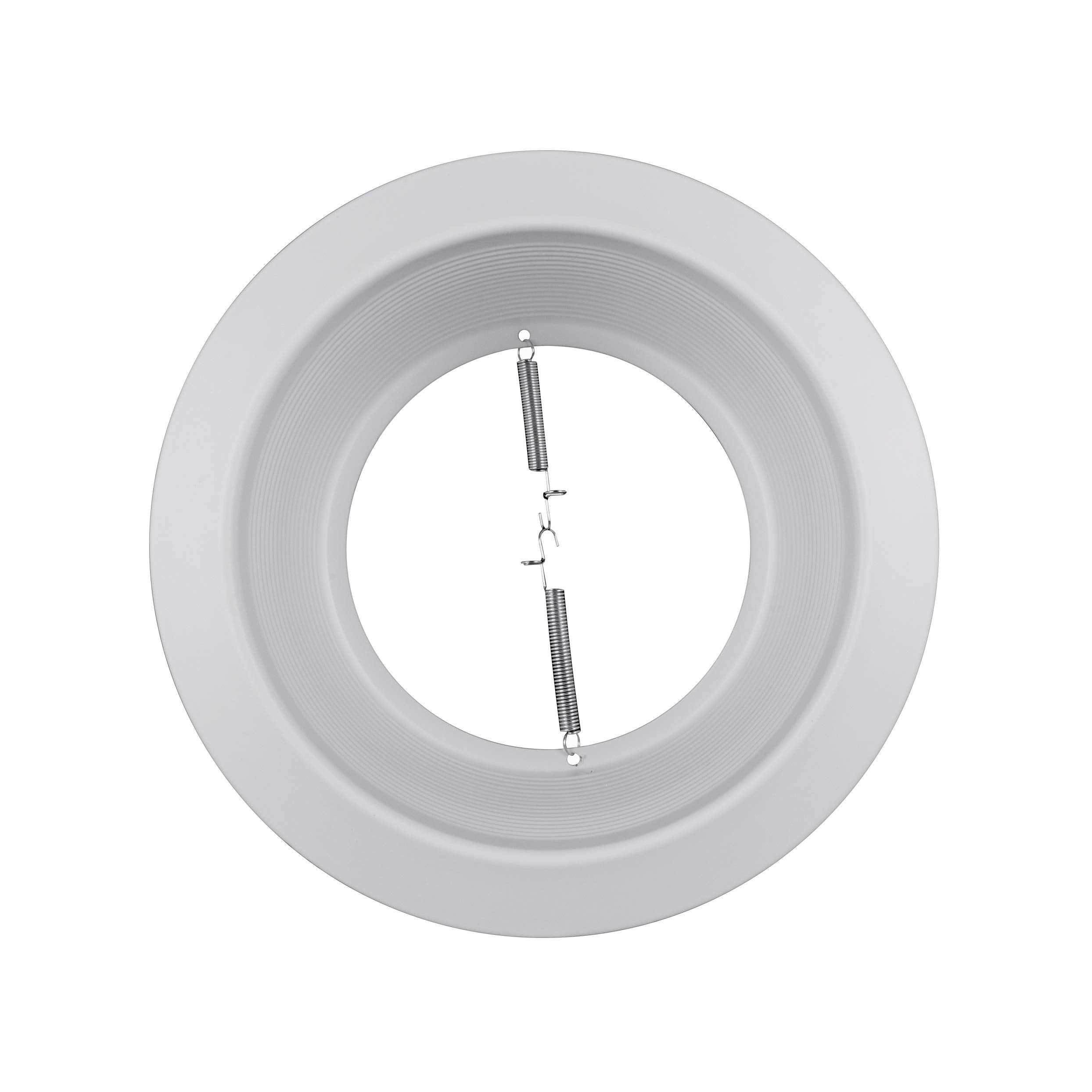 Nicor Lighting 6 Inch White Recessed Baffle Trim  Single Piece  Fits 6 Inch Housings (17510Sp)