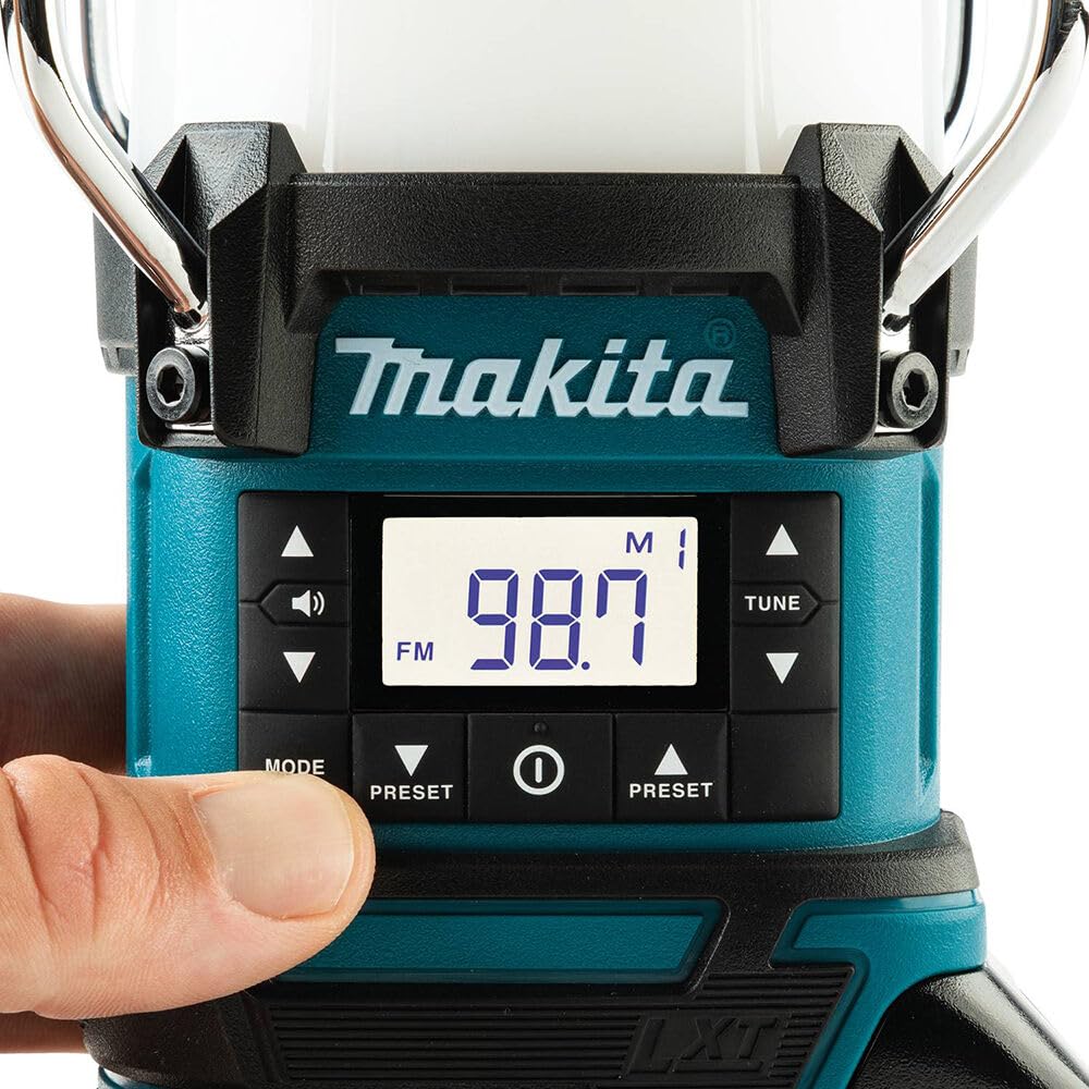 Makita XRM12 Cordless Lantern with Radio, 18V LXT Lithium-Ion, Teal, Tool Only