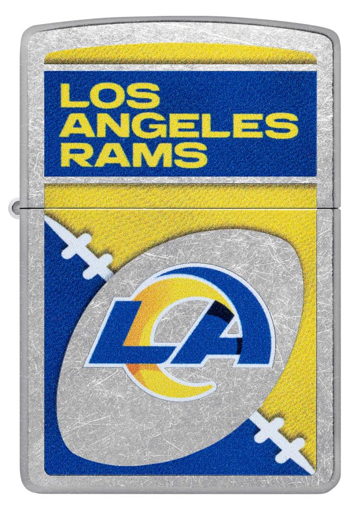 Zippo Nfl Los Angeles Rams Street Chrome Pocket Lighter